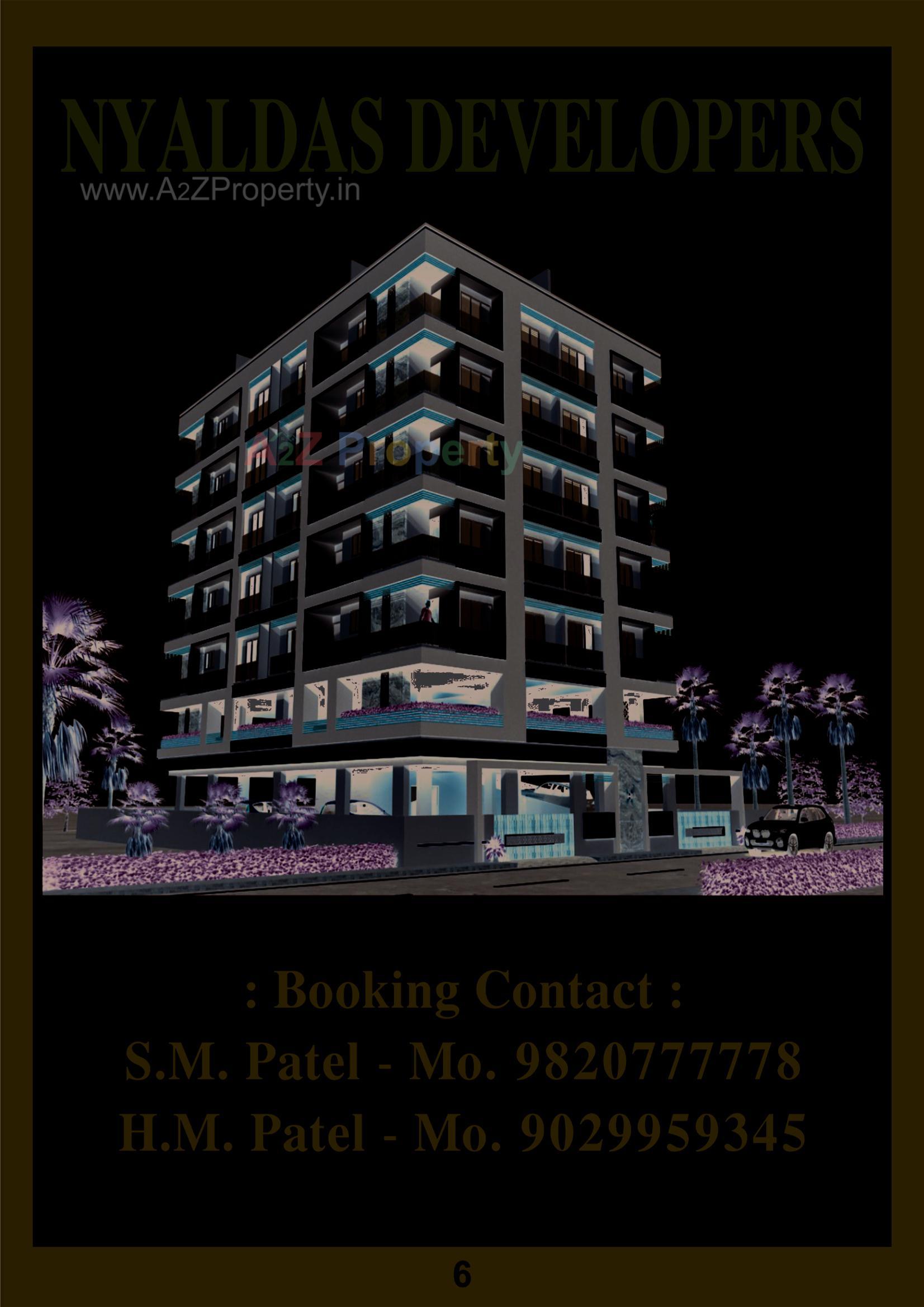 3D Elevation of real estate project White Leaf located at Krushnagar, Bhavnagar, Gujarat