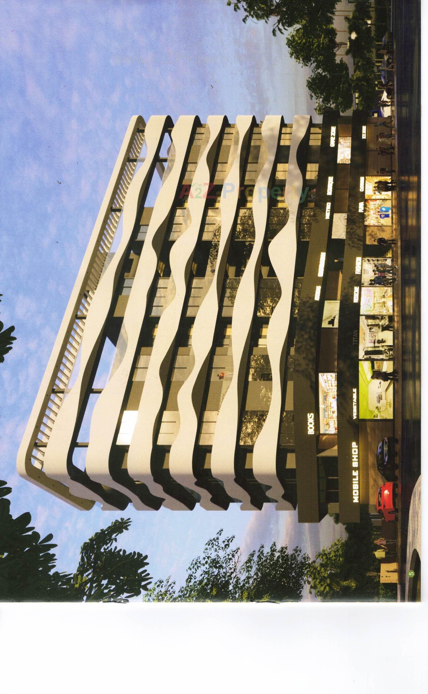 3D Elevation of real estate project Yogeshwar Heights located at Bhavnagar, Bhavnagar, Gujarat