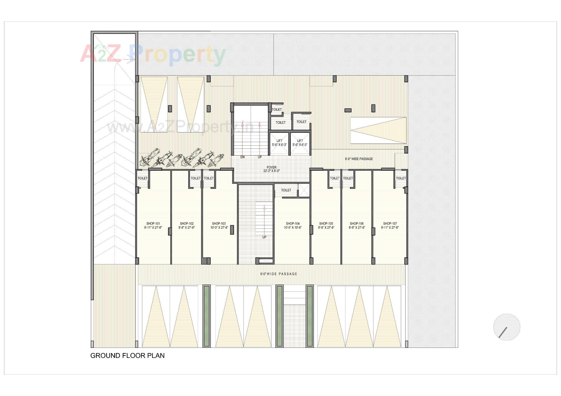 Layout of real estate project Z+ Residency located at Bhavnagar, Bhavnagar, Gujarat