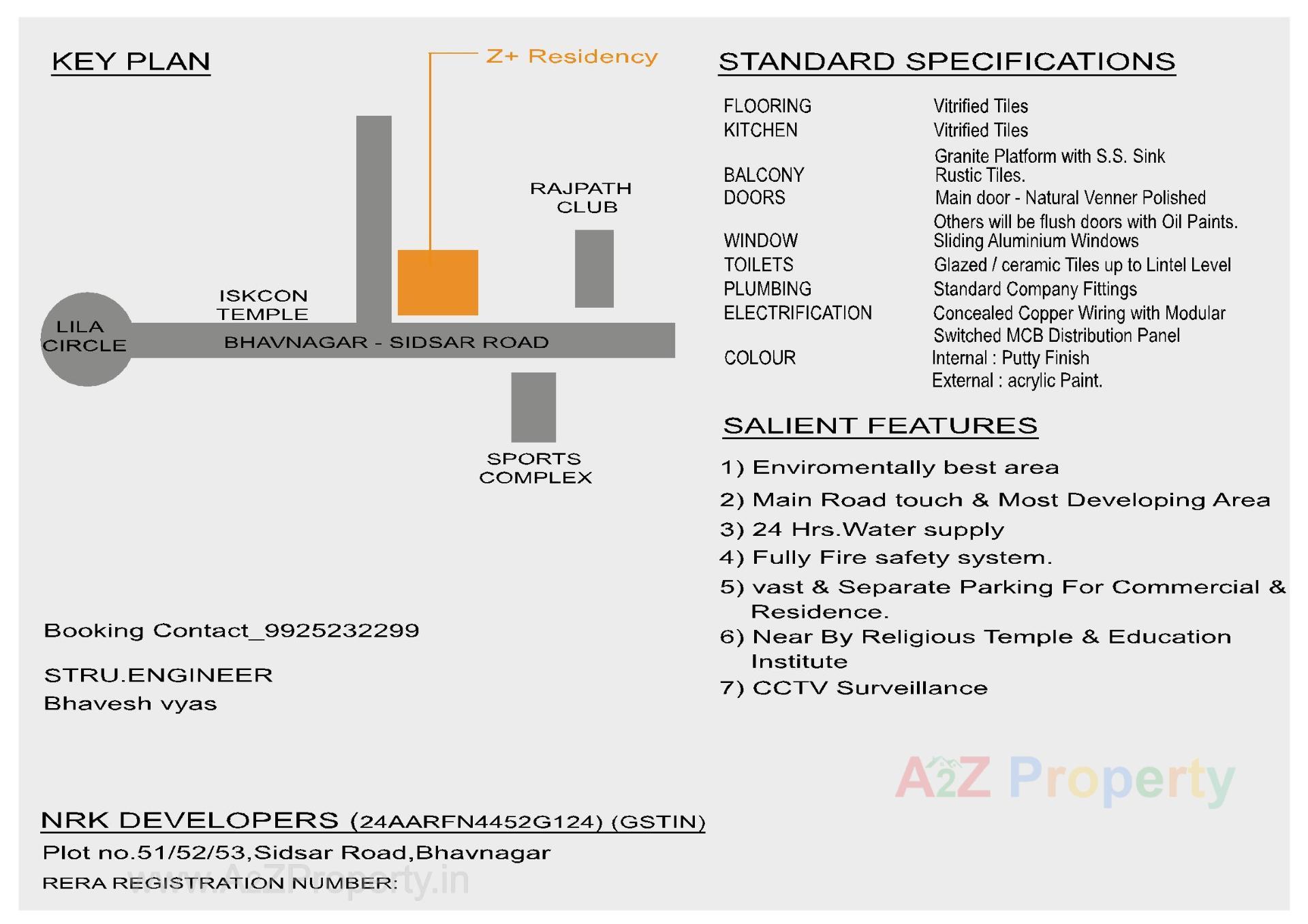  of real estate project Z+ Residency located at Bhavnagar, Bhavnagar, Gujarat