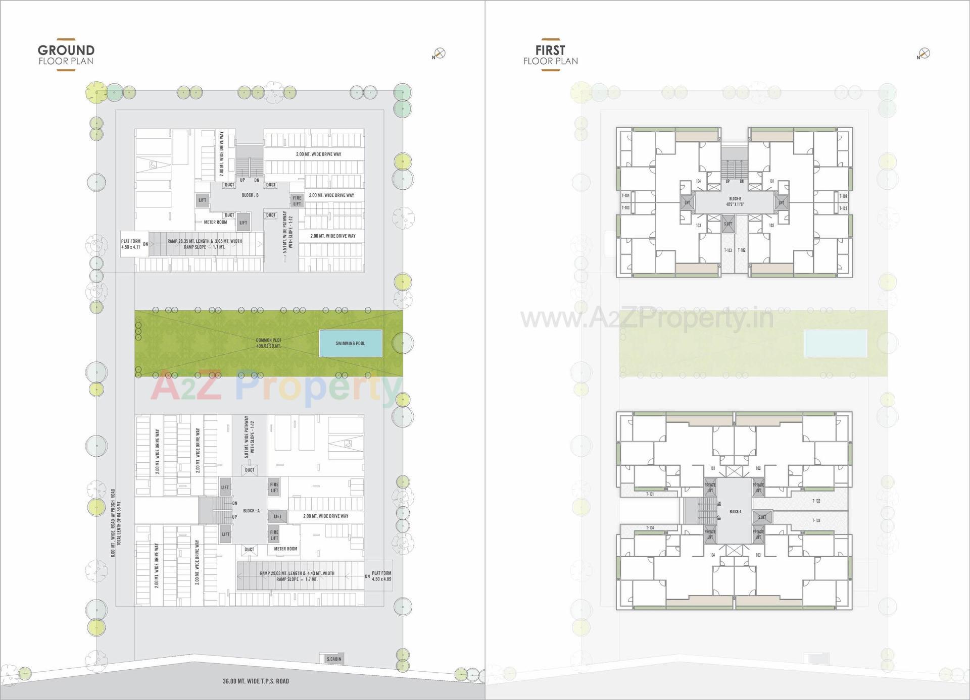 Layout of real estate project Aam Baag located at Gandhinagar, Gandhinagar, Gujarat