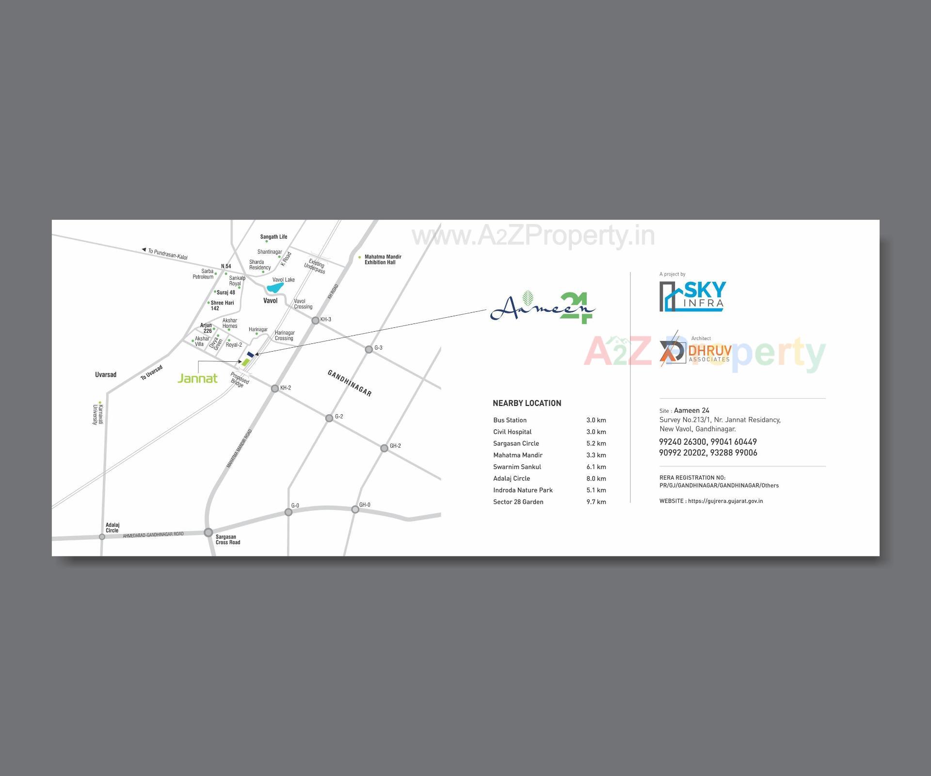  of real estate project Aameen located at Vavol, Gandhinagar, Gujarat