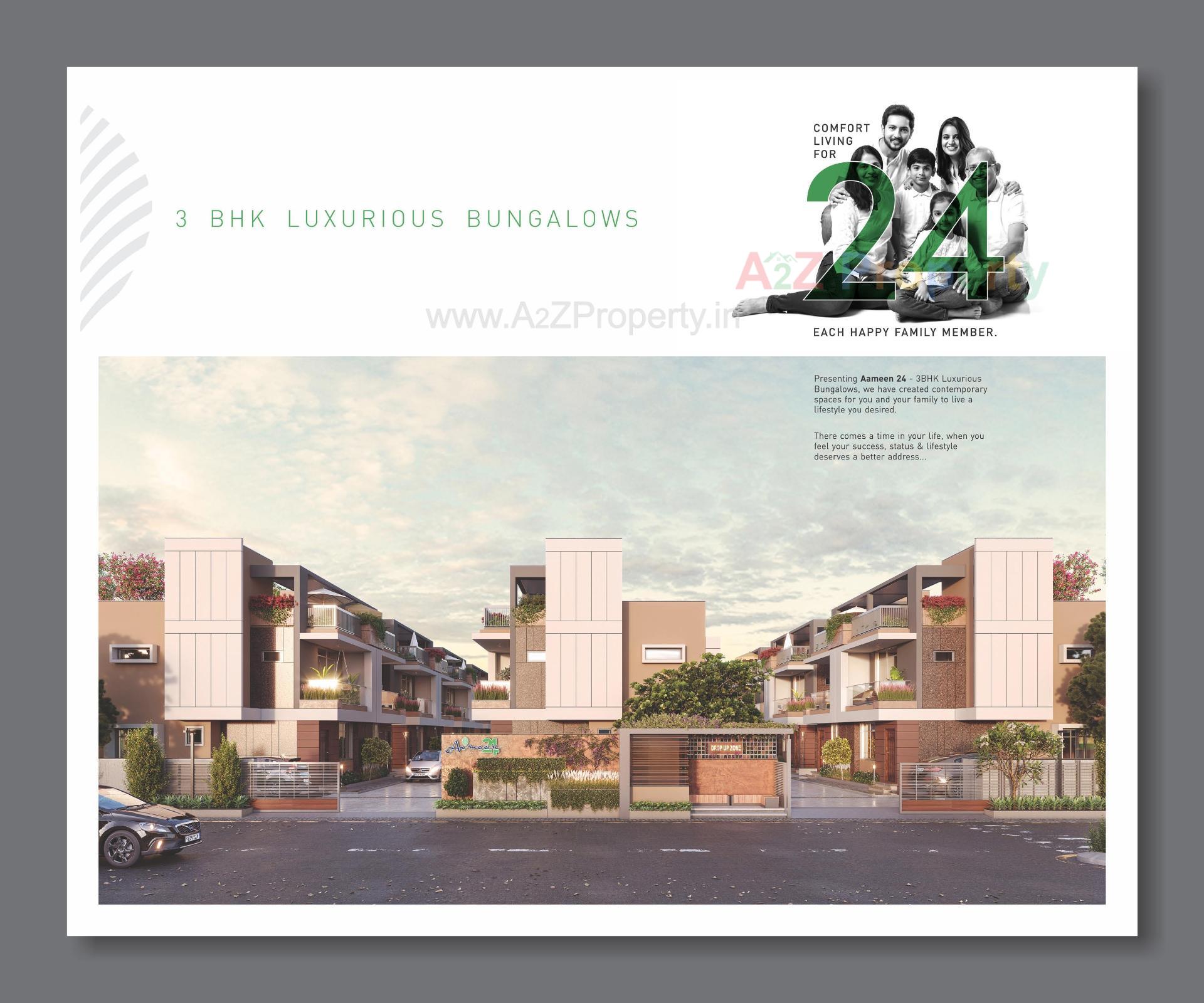 3D Elevation of real estate project Aameen located at Vavol, Gandhinagar, Gujarat