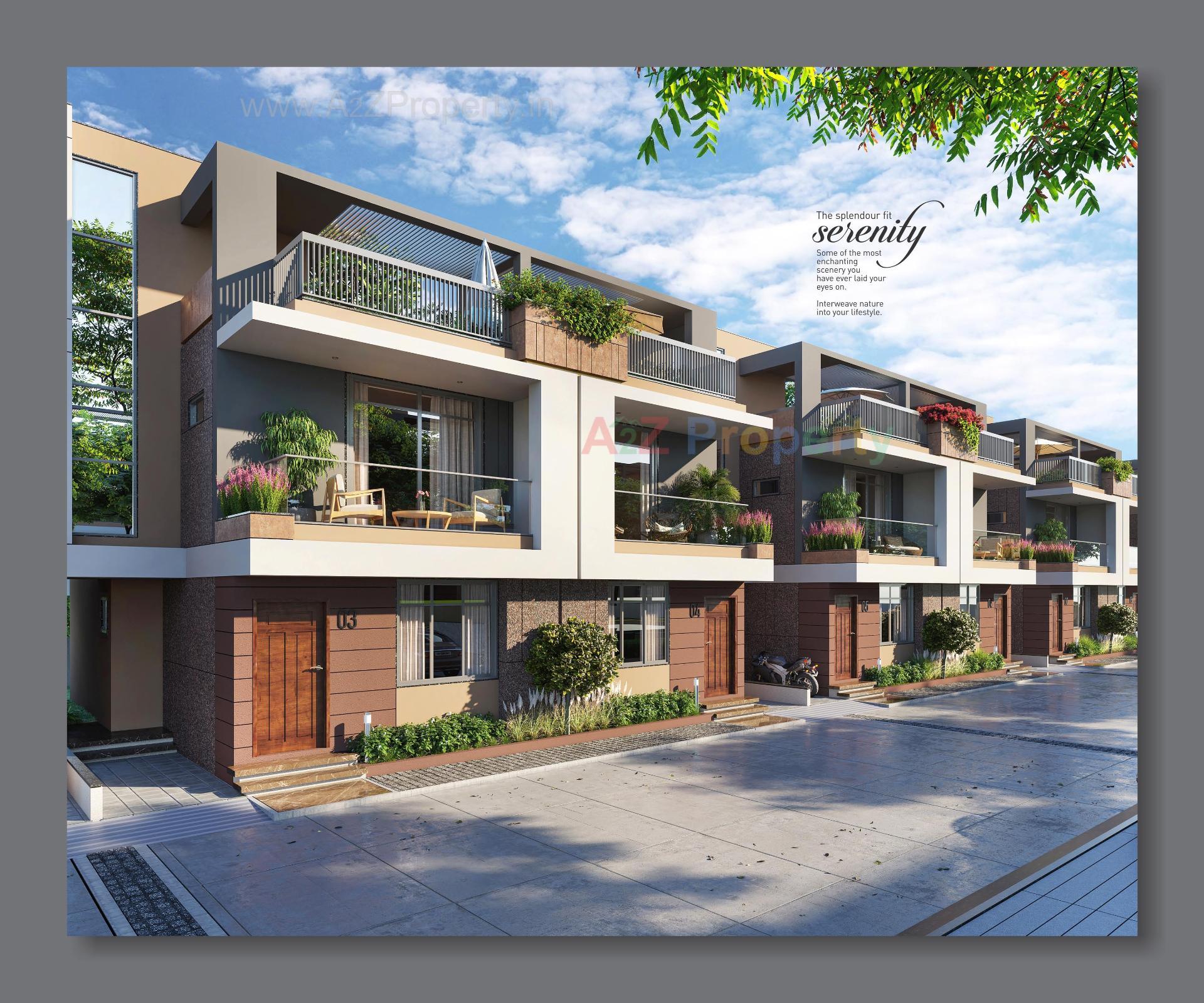 3D Elevation of real estate project Aameen located at Vavol, Gandhinagar, Gujarat