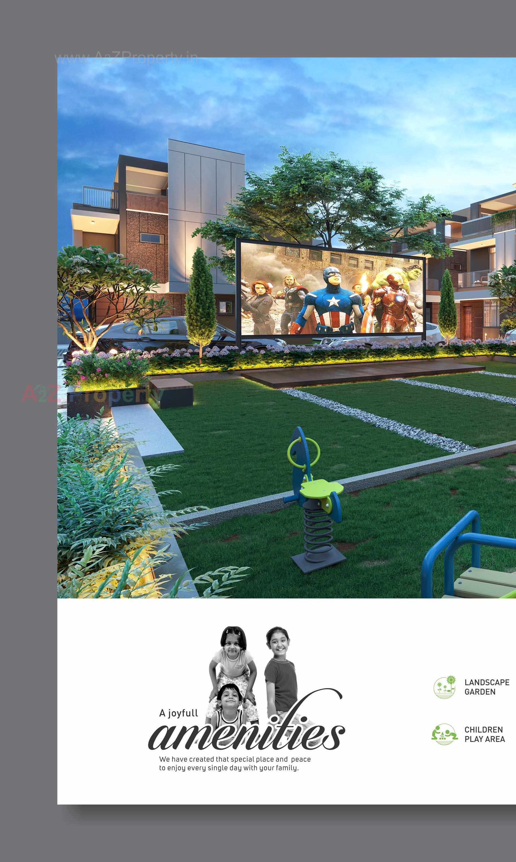 3D Elevation of real estate project Aameen located at Vavol, Gandhinagar, Gujarat