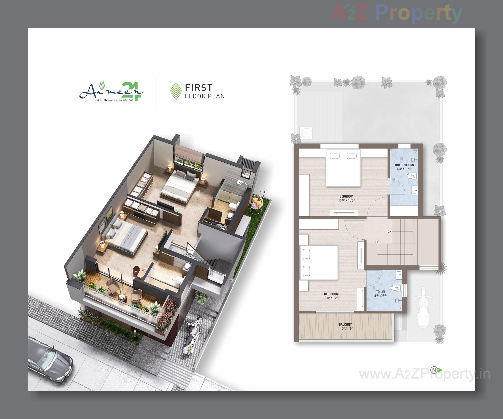 Layout of real estate project Aameen located at Vavol, Gandhinagar, Gujarat
