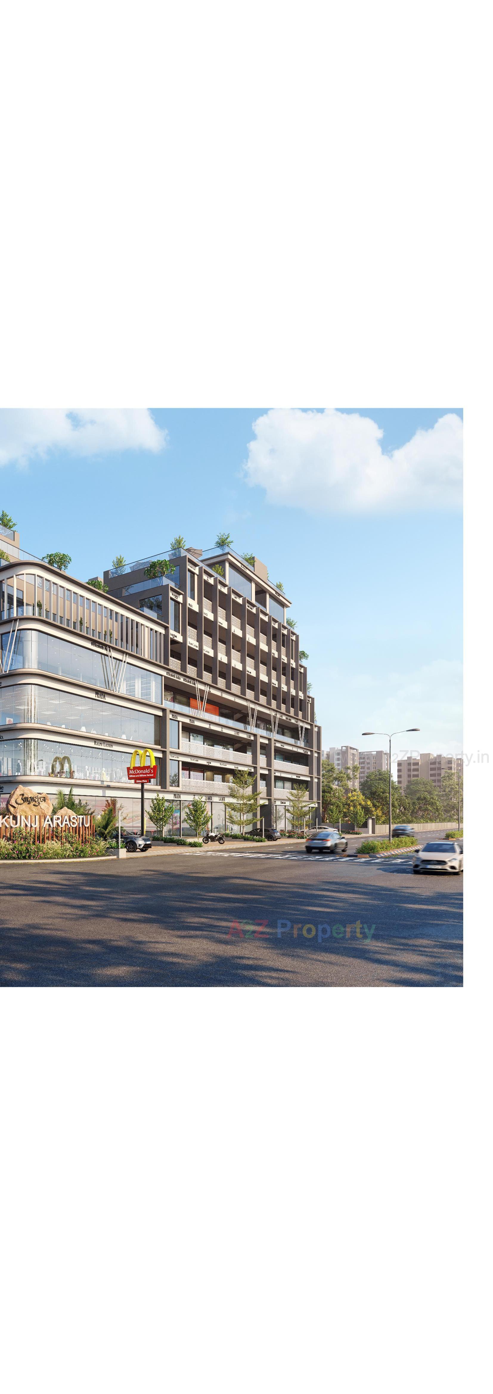 3D Elevation of real estate project Aamrakunj Arastu located at Zundal, Gandhinagar, Gujarat