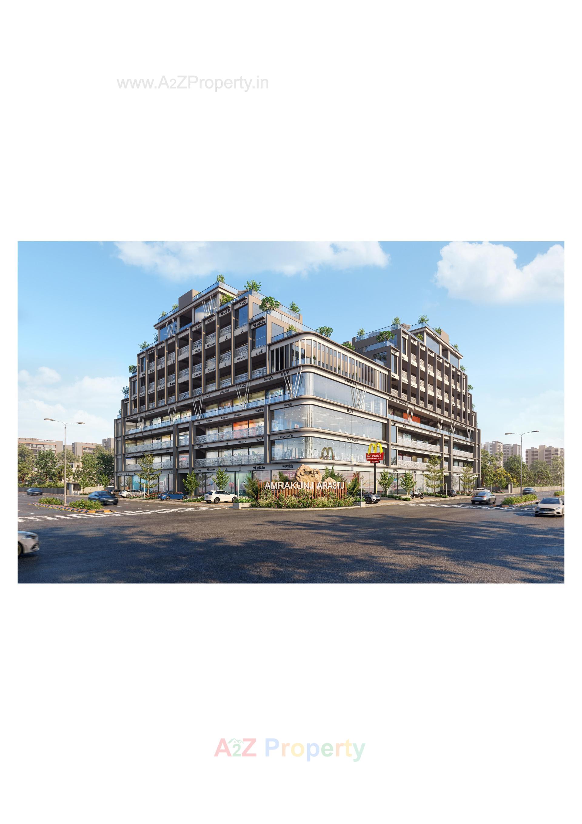 3D Elevation of real estate project Aamrakunj Arastu located at Zundal, Gandhinagar, Gujarat
