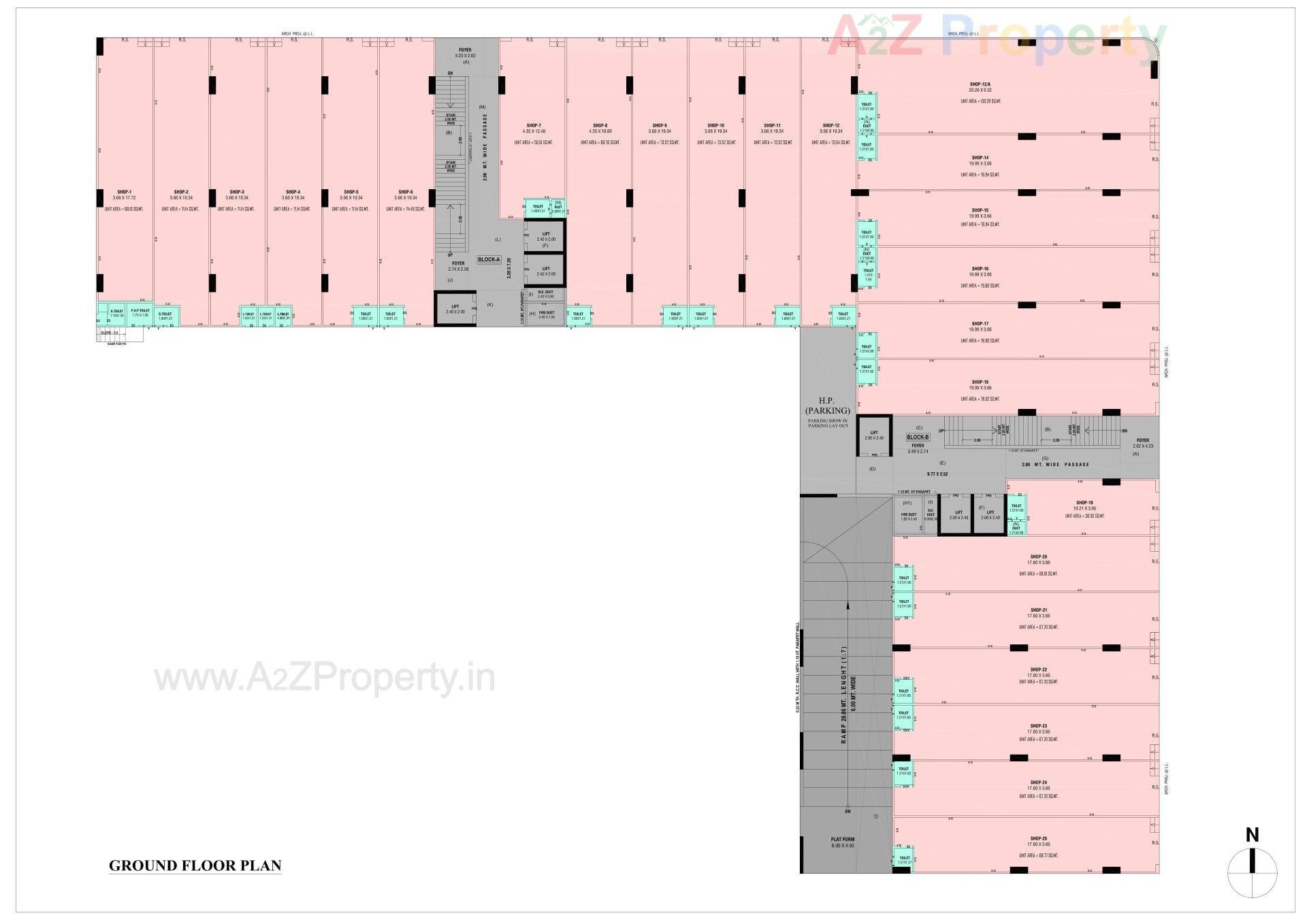 Layout of real estate project Aamrakunj Arastu located at Zundal, Gandhinagar, Gujarat