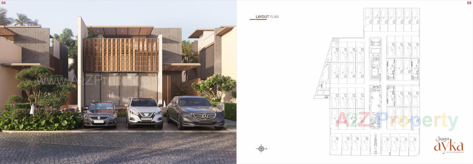 Layout of real estate project Aamrakunj Ayka located at Bhat, Gandhinagar, Gujarat