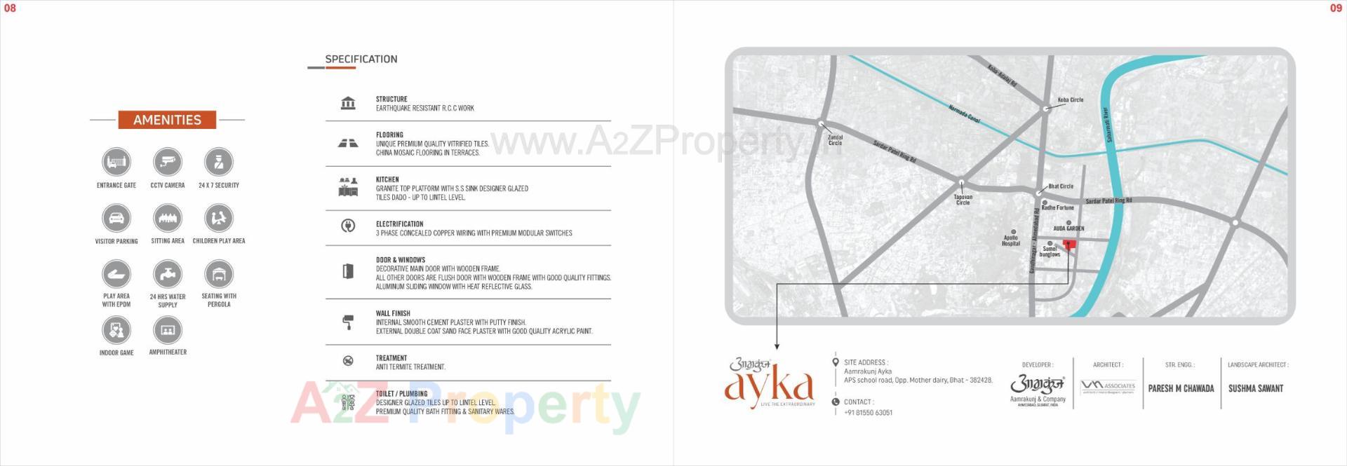  of real estate project Aamrakunj Ayka located at Bhat, Gandhinagar, Gujarat