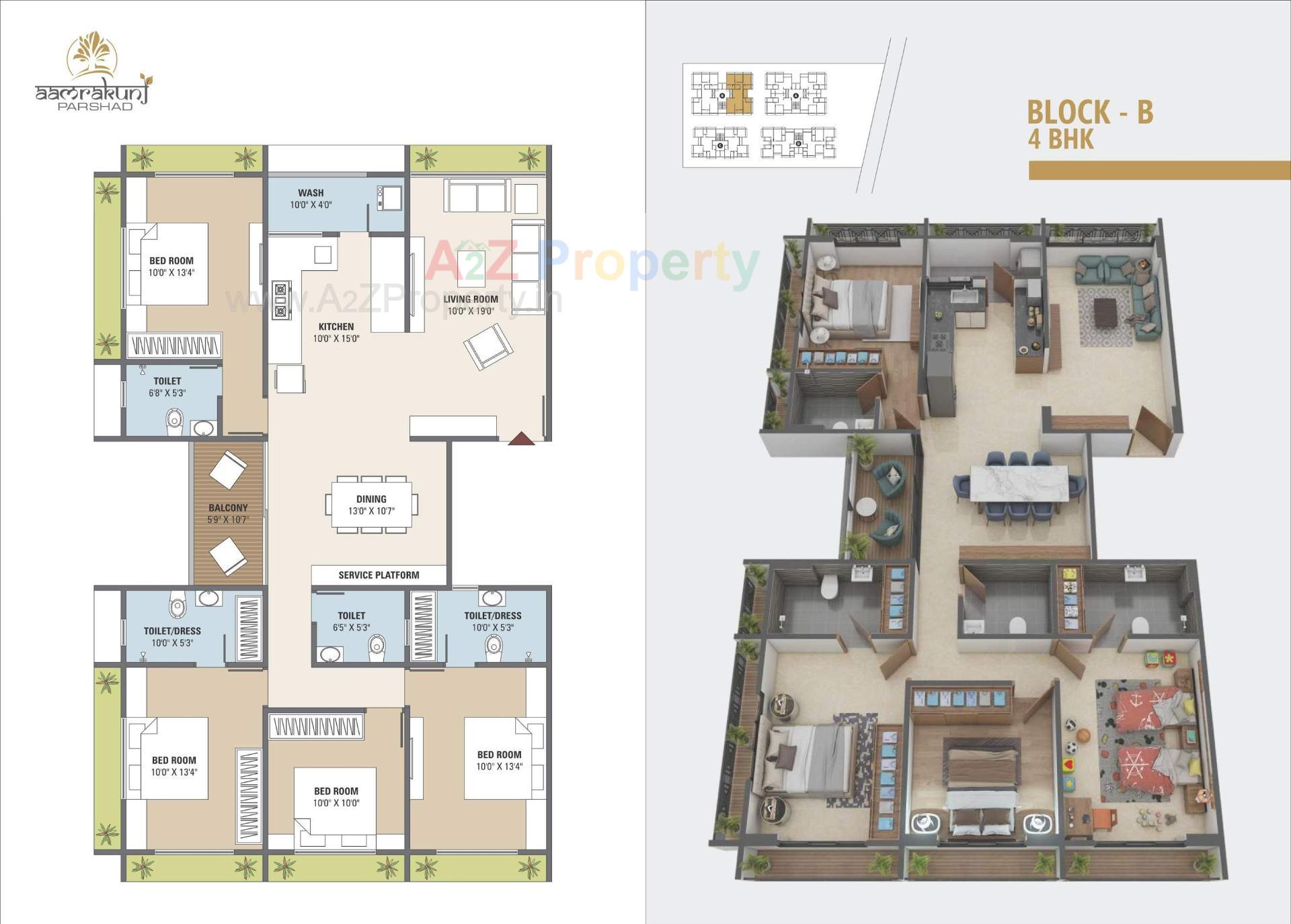 Layout of real estate project Aamrakunj Parshad located at Pethapur, Gandhinagar, Gujarat