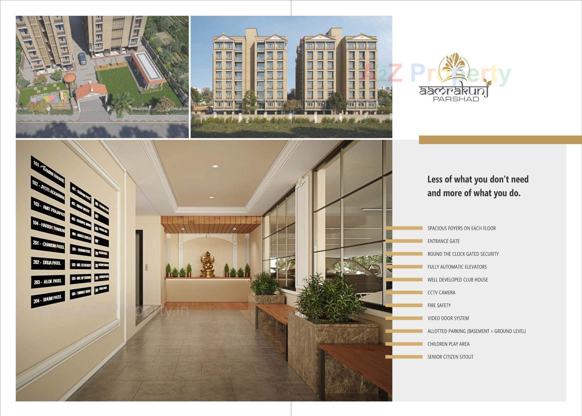3D Elevation of real estate project Aamrakunj Parshad located at Pethapur, Gandhinagar, Gujarat