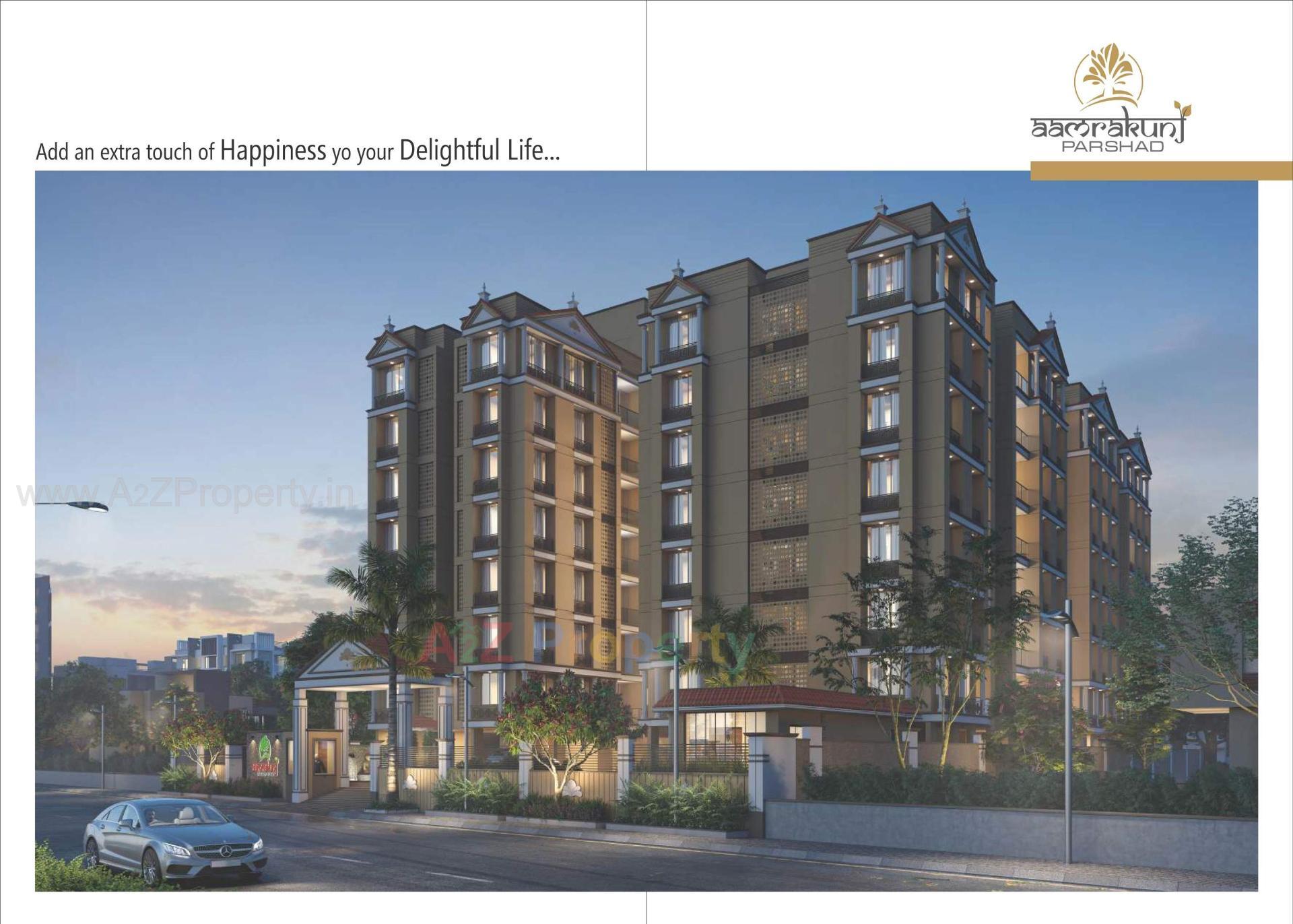 3D Elevation of real estate project Aamrakunj Parshad located at Pethapur, Gandhinagar, Gujarat