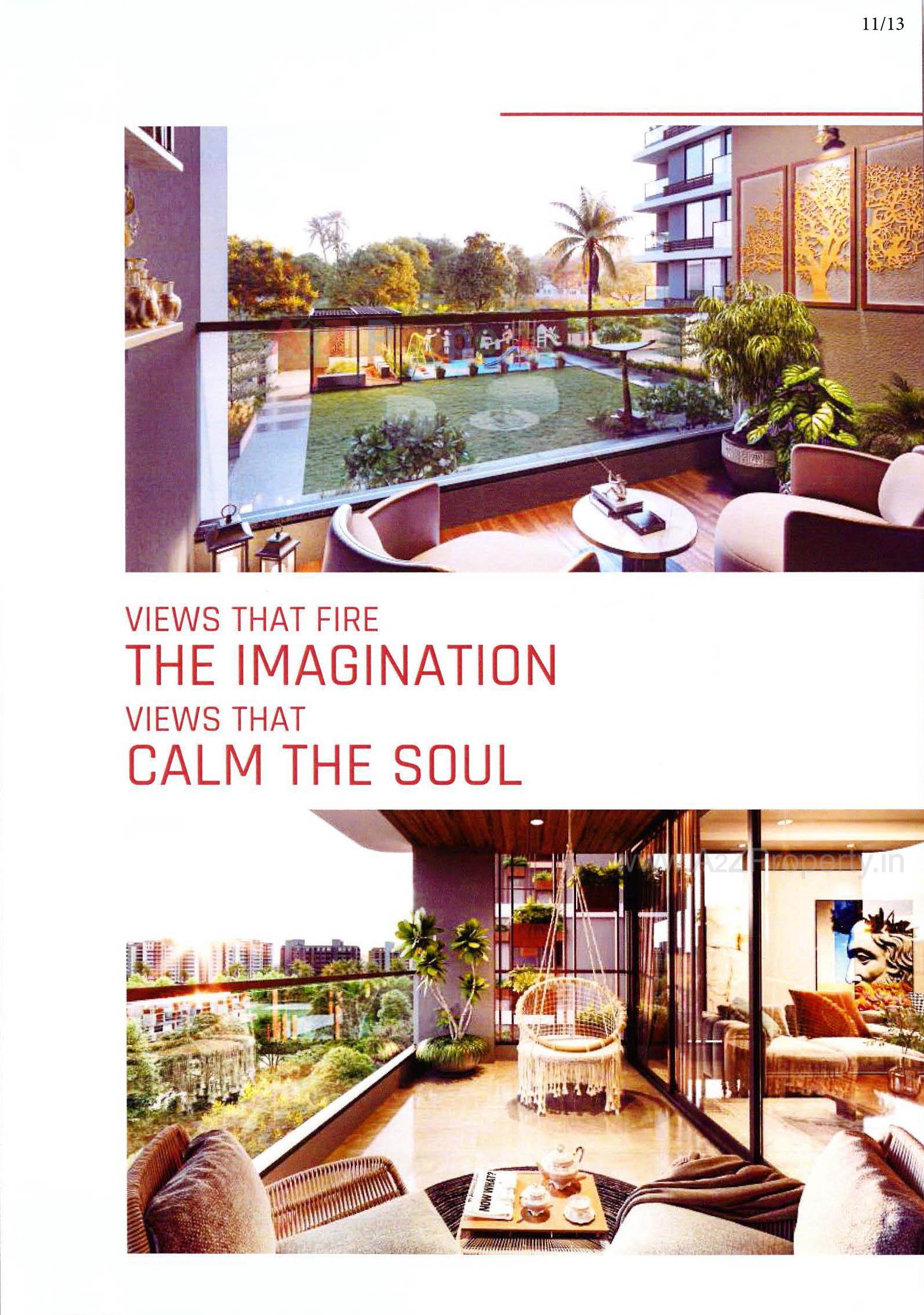 3D Elevation of real estate project Aamrakunj Royal located at Pethapur, Gandhinagar, Gujarat