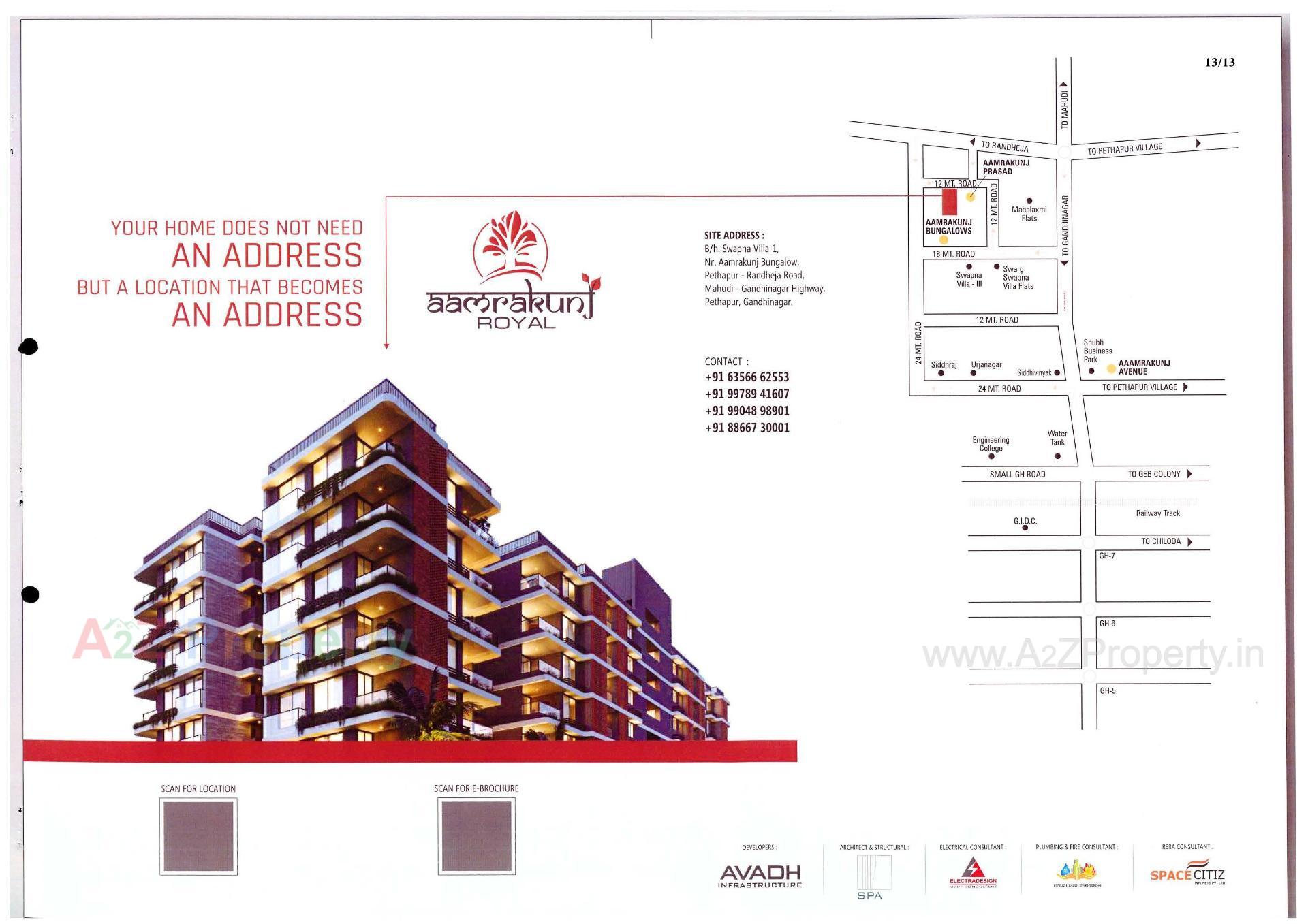  of real estate project Aamrakunj Royal located at Pethapur, Gandhinagar, Gujarat