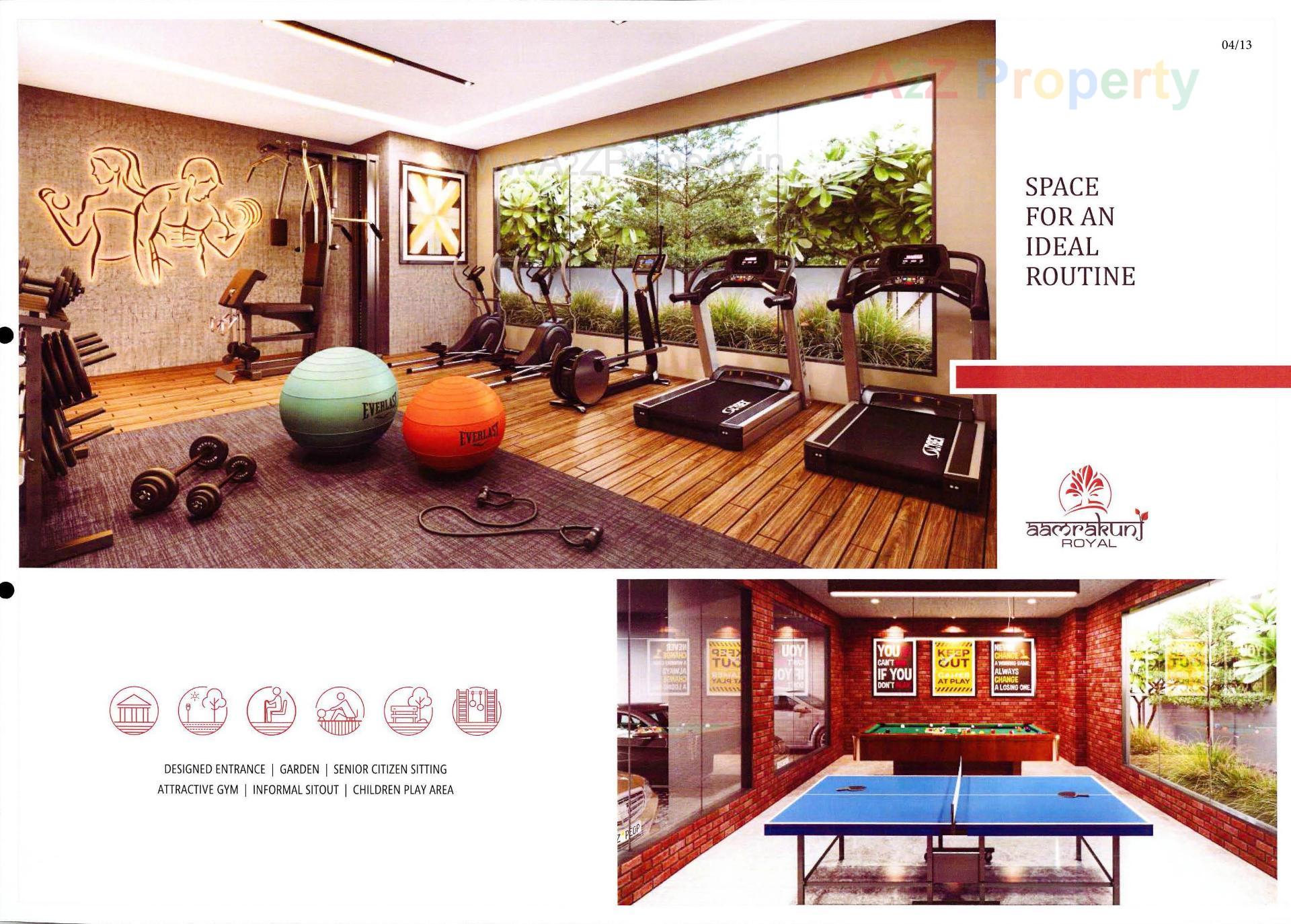 3D Elevation of real estate project Aamrakunj Royal located at Pethapur, Gandhinagar, Gujarat