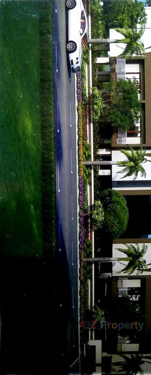 Elevation of real estate project Aangan Residency located at Vavol, Gandhinagar, Gujarat