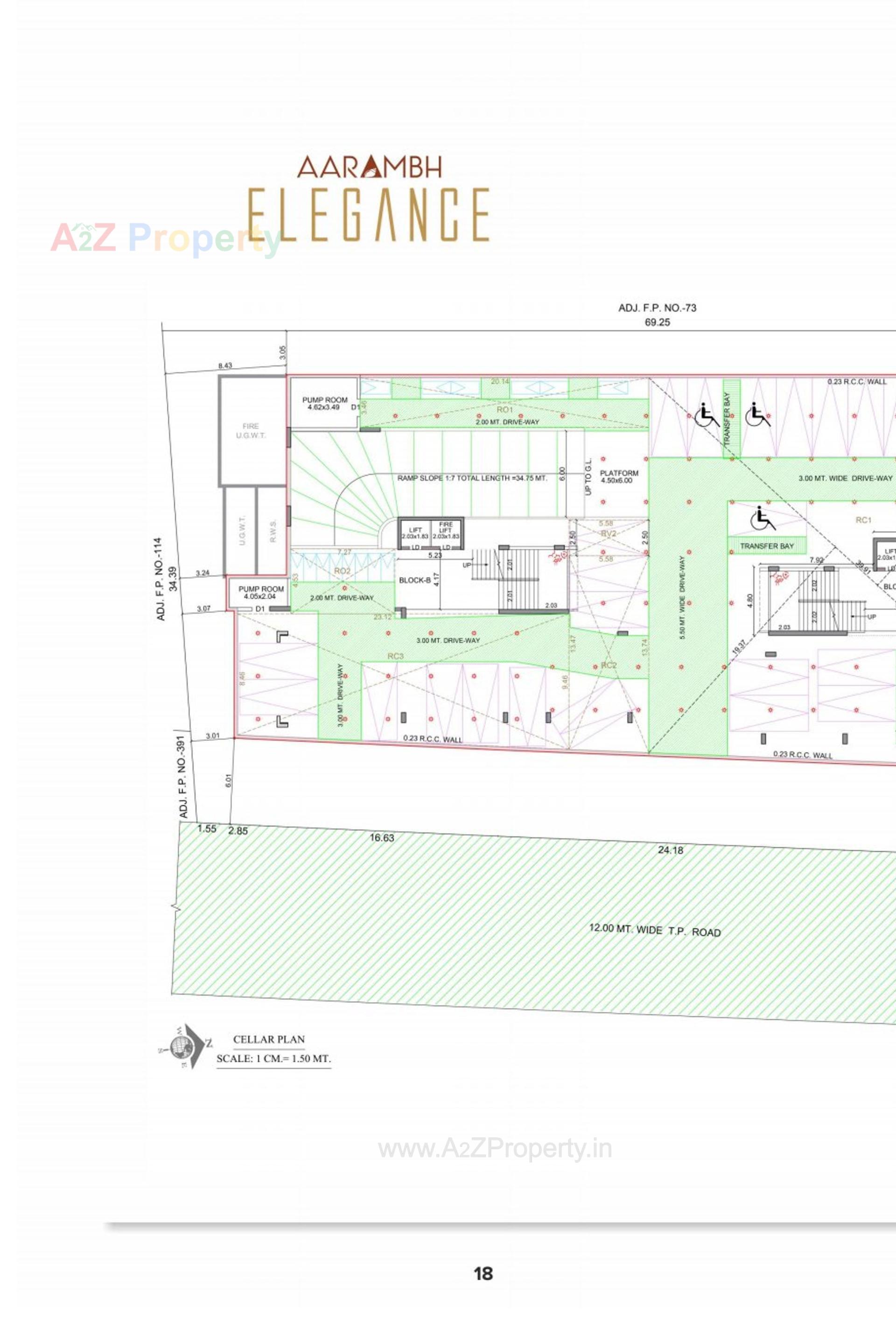 Layout of real estate project Aarambh Elegance located at Gandhinagar, Gandhinagar, Gujarat