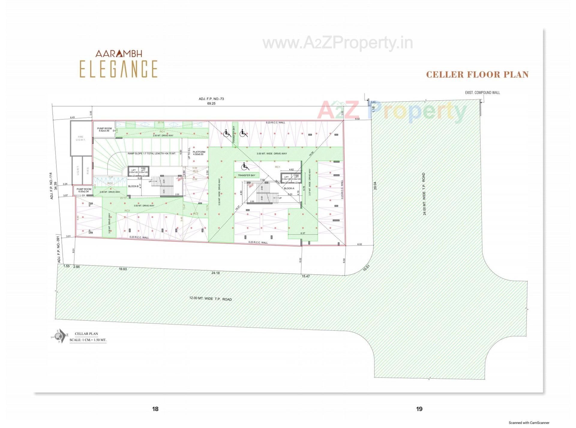 Layout of real estate project Aarambh Elegance located at Gandhinagar, Gandhinagar, Gujarat