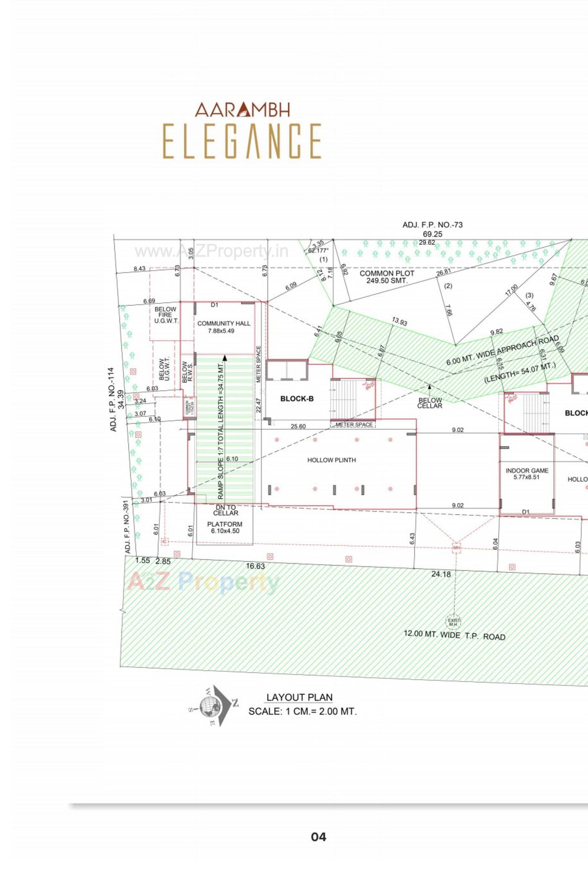 Layout of real estate project Aarambh Elegance located at Gandhinagar, Gandhinagar, Gujarat