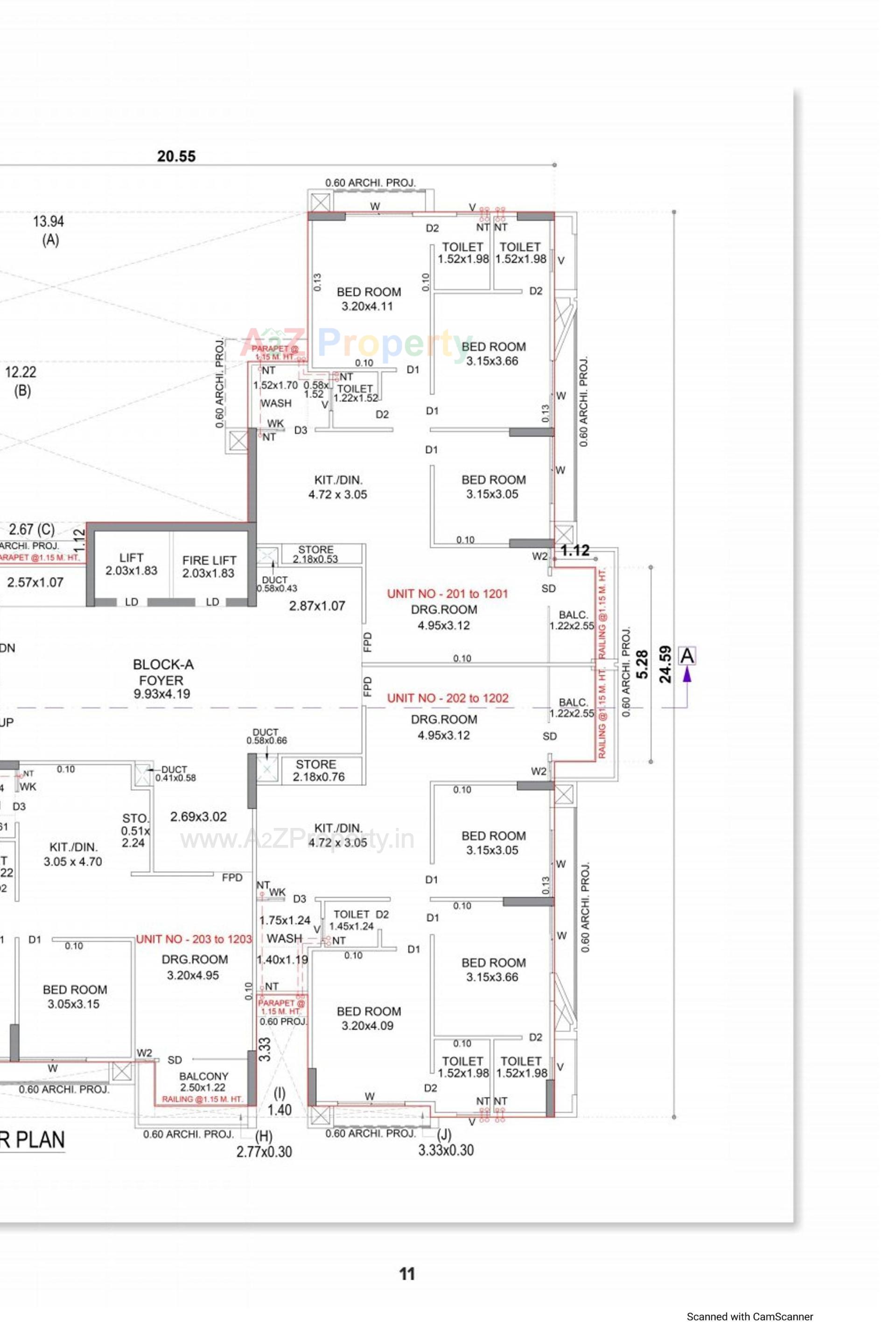 Layout of real estate project Aarambh Elegance located at Gandhinagar, Gandhinagar, Gujarat