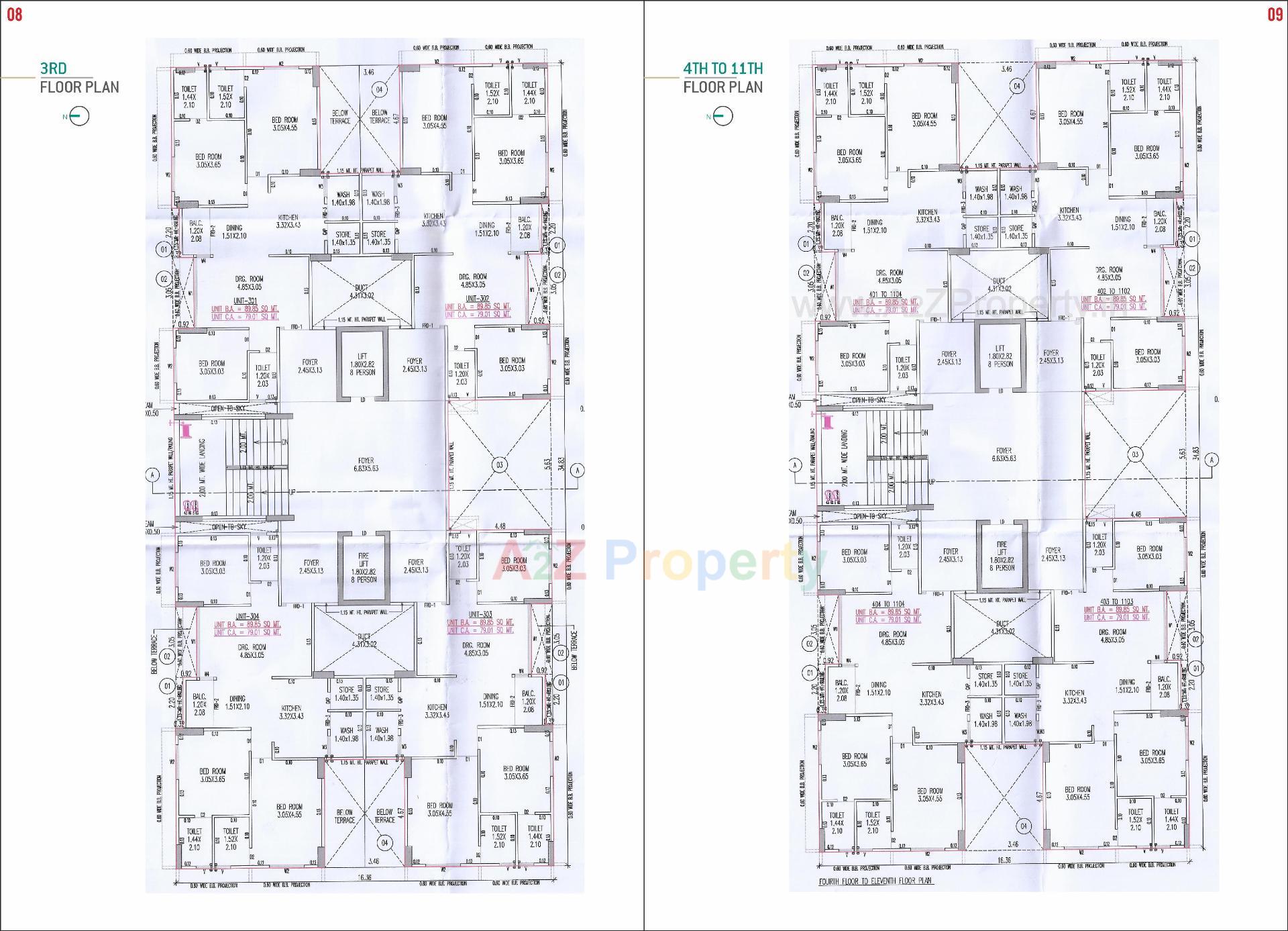 Layout of real estate project Aarambh Gardenia located at Khoraj, Gandhinagar, Gujarat