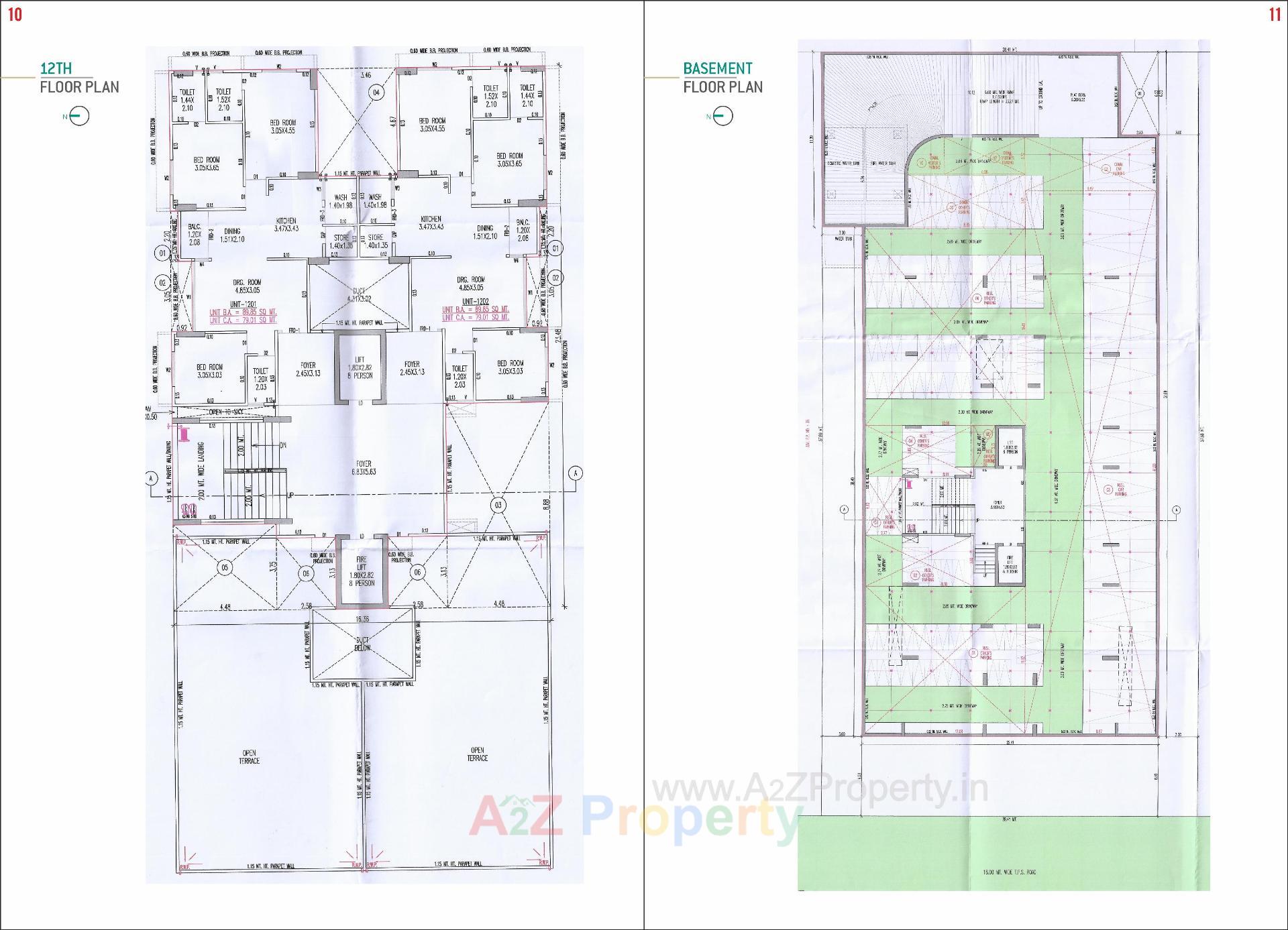Layout of real estate project Aarambh Gardenia located at Khoraj, Gandhinagar, Gujarat