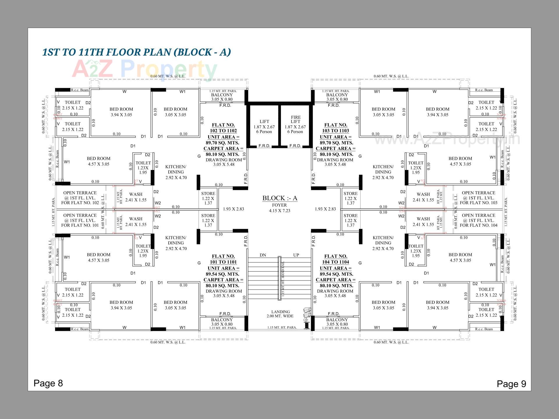 Layout of real estate project Aarna Sky located at Gandhinagar, Gandhinagar, Gujarat