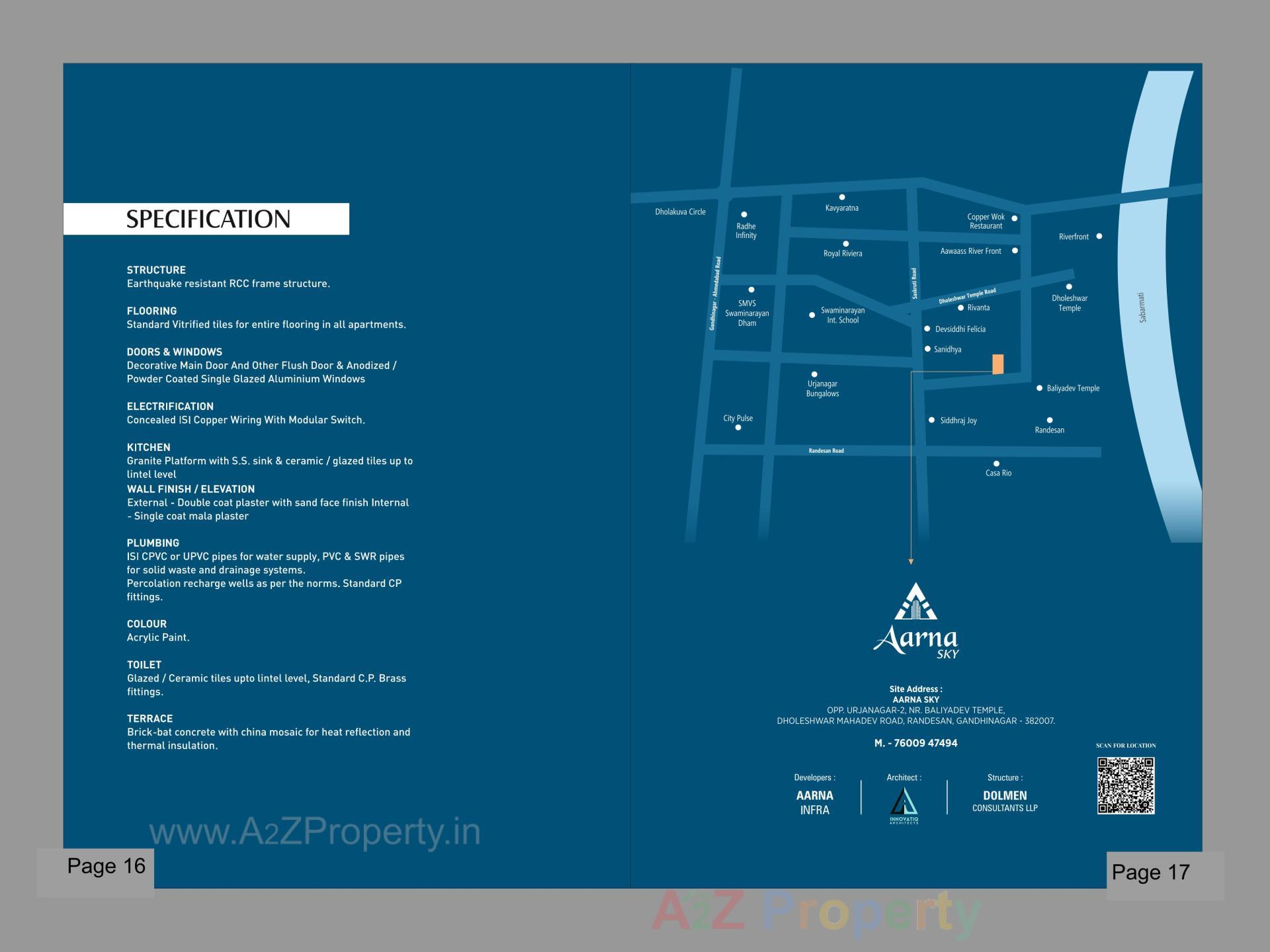  of real estate project Aarna Sky located at Gandhinagar, Gandhinagar, Gujarat