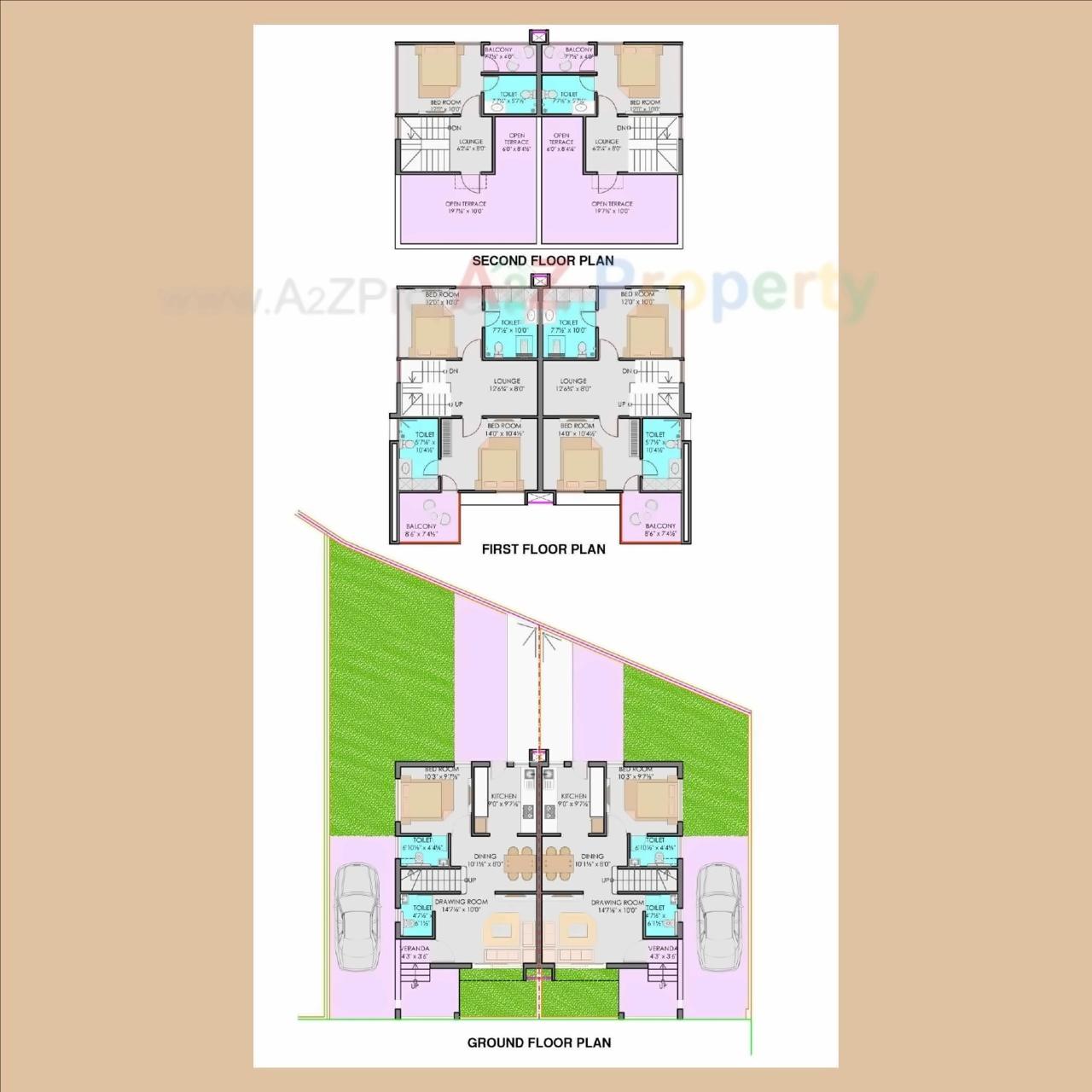 Layout of real estate project Aashudev Villa located at Gandhinagar, Gandhinagar, Gujarat