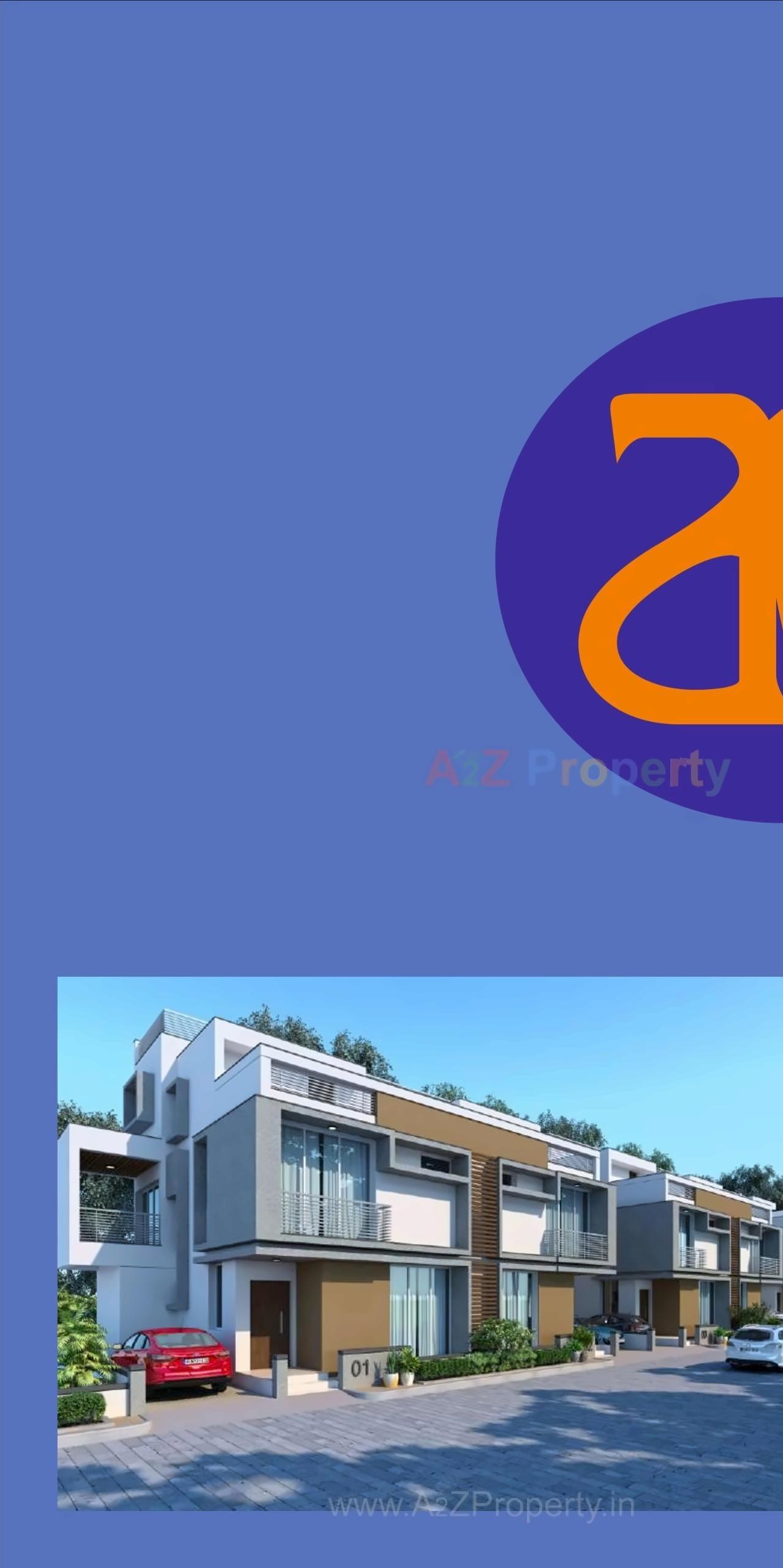 3D Elevation of real estate project Aashudev Villa located at Gandhinagar, Gandhinagar, Gujarat