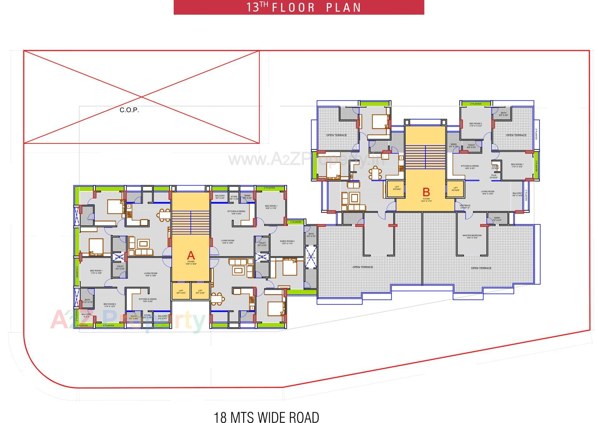 Layout of real estate project Aastha Pride located at Pethapur, Gandhinagar, Gujarat