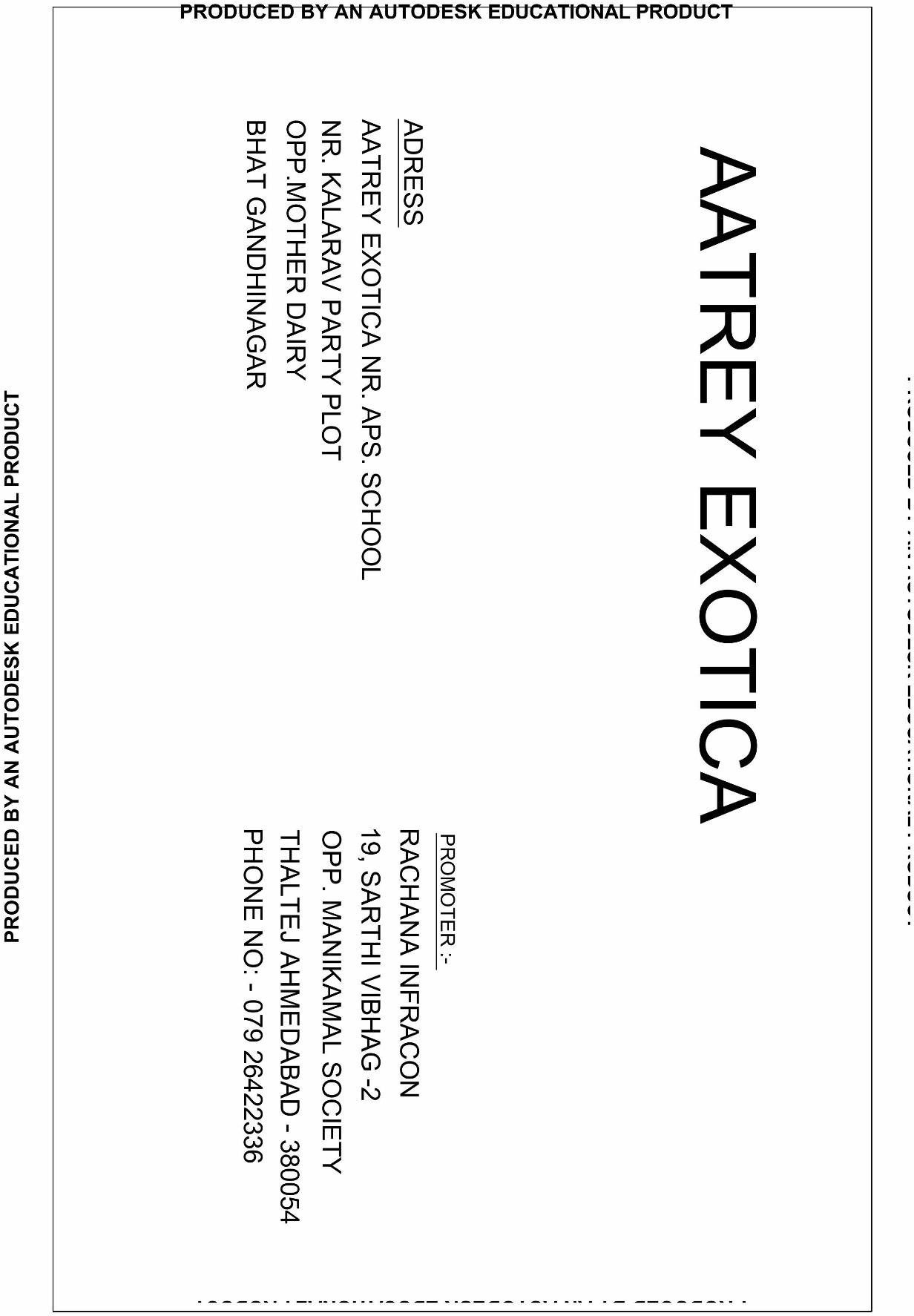  of real estate project Aatrey Exotica located at Bhat, Gandhinagar, Gujarat