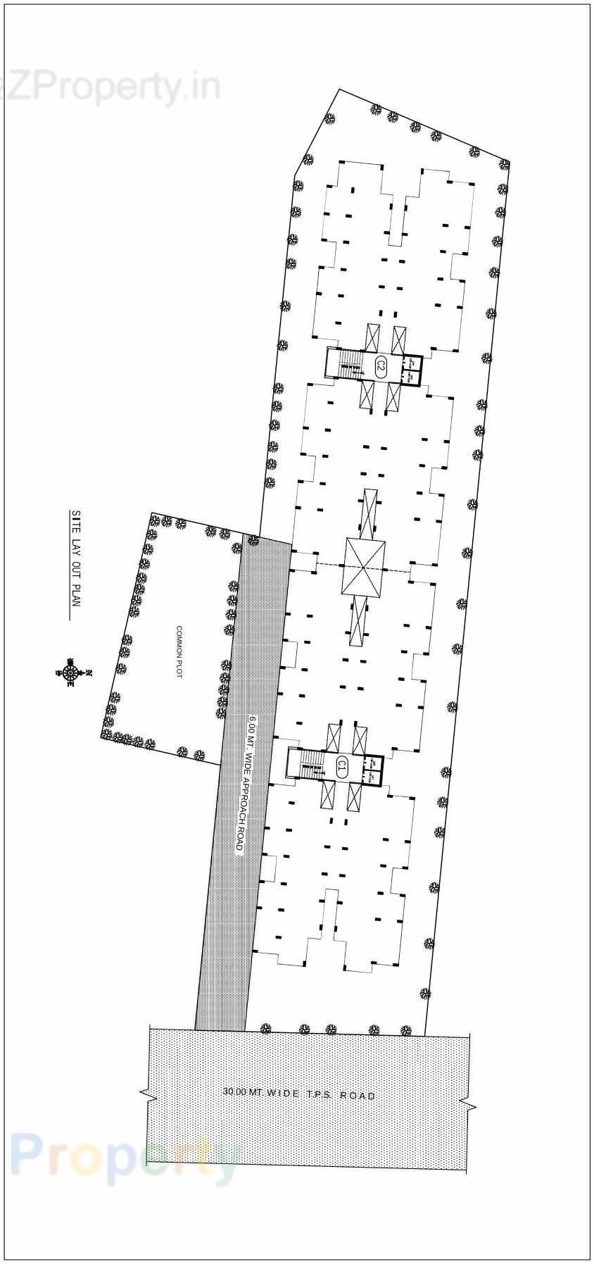 Layout of real estate project Aatrey Ivaan located at Gandhinagar, Gandhinagar, Gujarat
