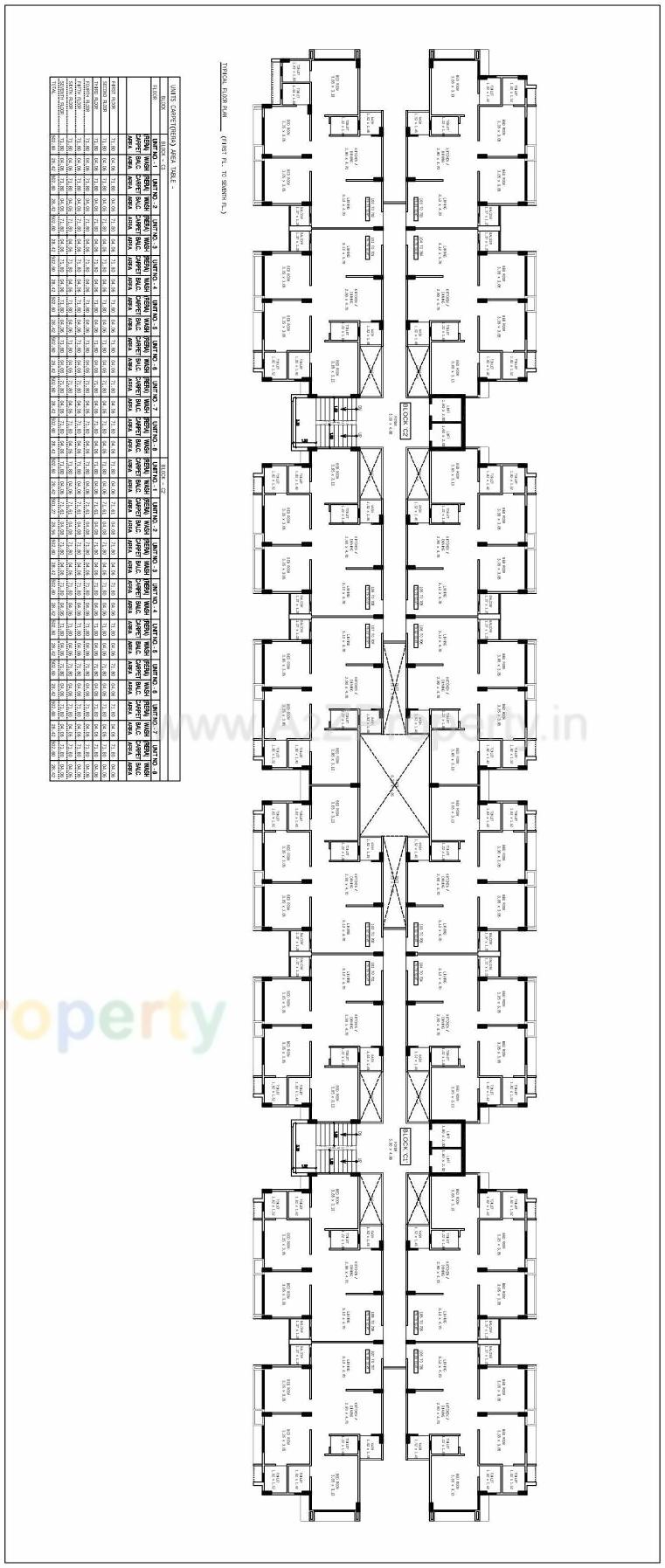 Layout of real estate project Aatrey Ivaan located at Gandhinagar, Gandhinagar, Gujarat