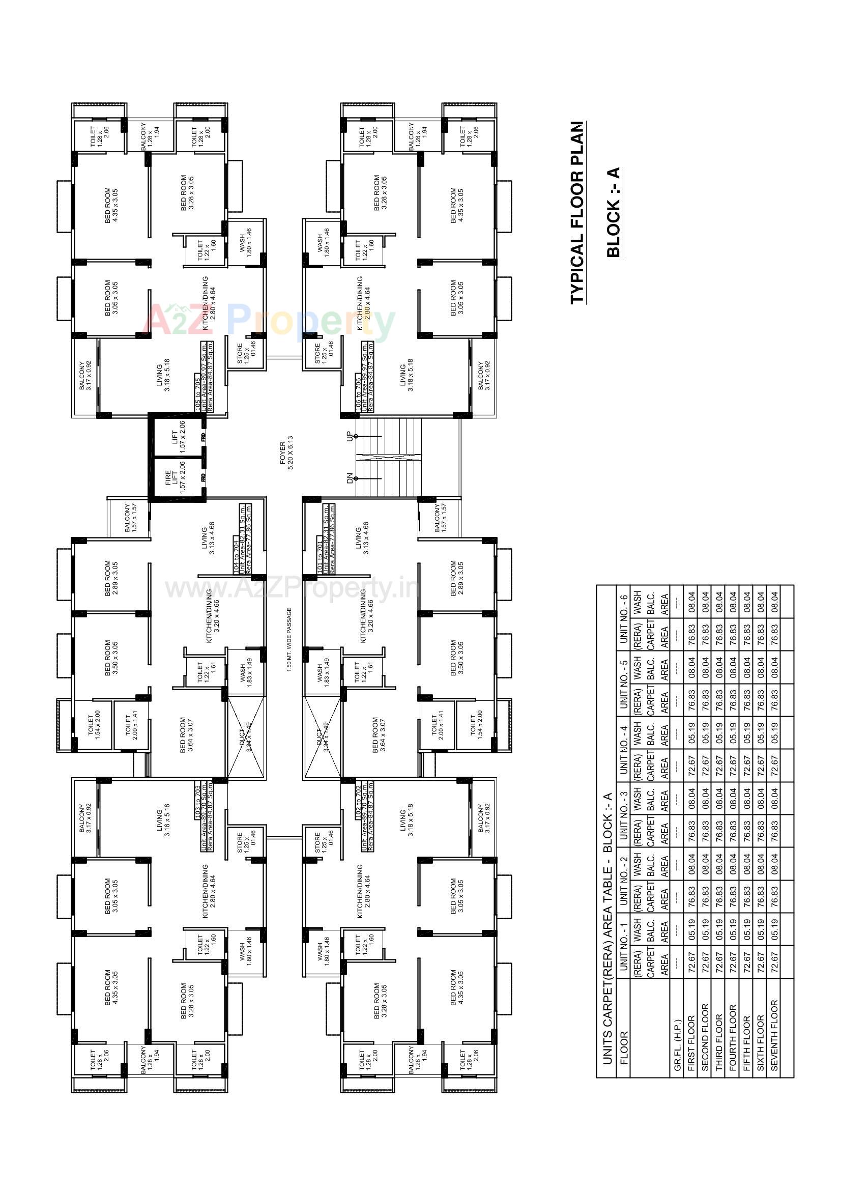 Layout of real estate project Aatrey Ivaan located at Chiloda, Gandhinagar, Gujarat