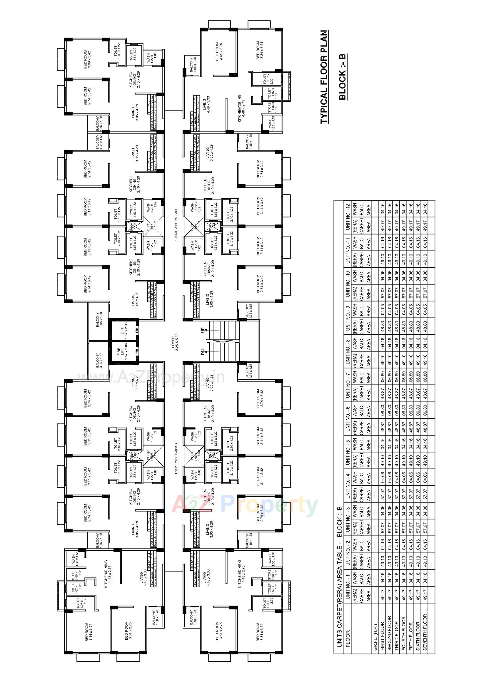 Layout of real estate project Aatrey Ivaan located at Chiloda, Gandhinagar, Gujarat