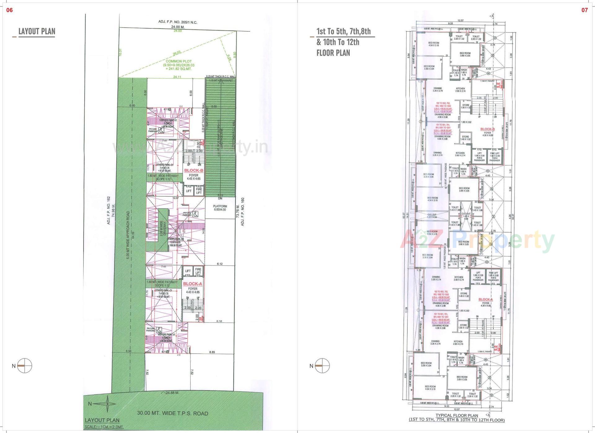 Layout of real estate project Aavali Nine 360 located at Amiyapur, Gandhinagar, Gujarat