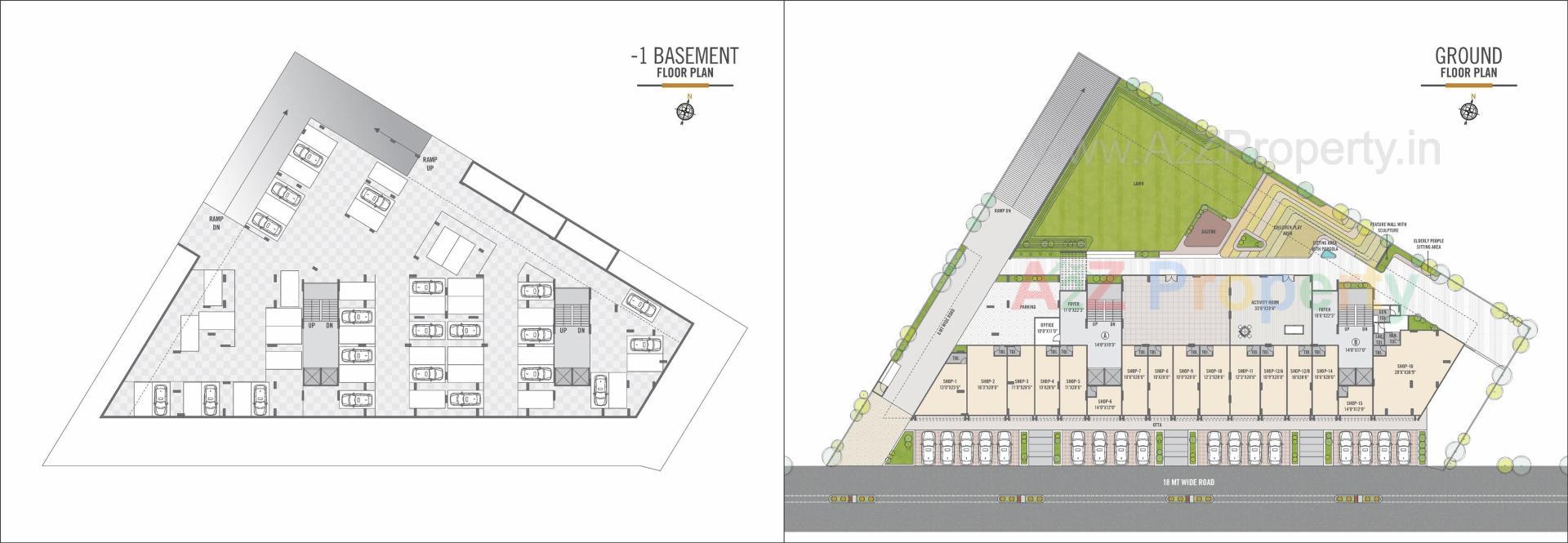 Layout of real estate project Aavkar located at Sargasan, Gandhinagar, Gujarat
