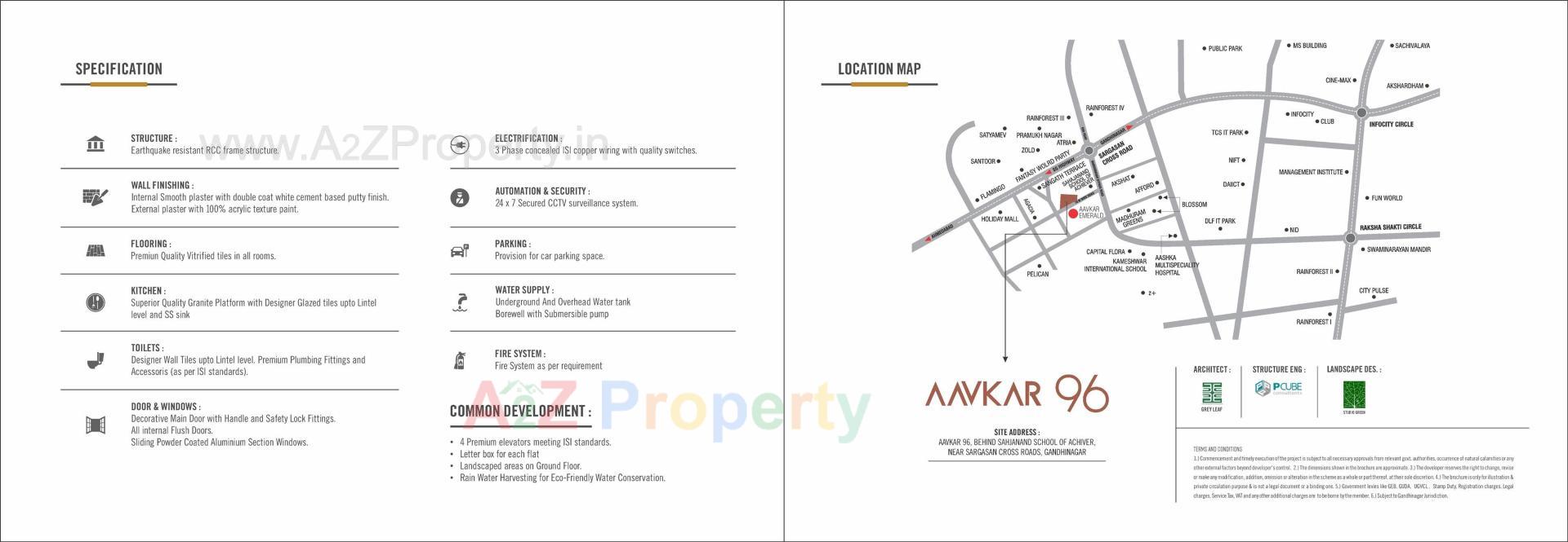  of real estate project Aavkar located at Sargasan, Gandhinagar, Gujarat
