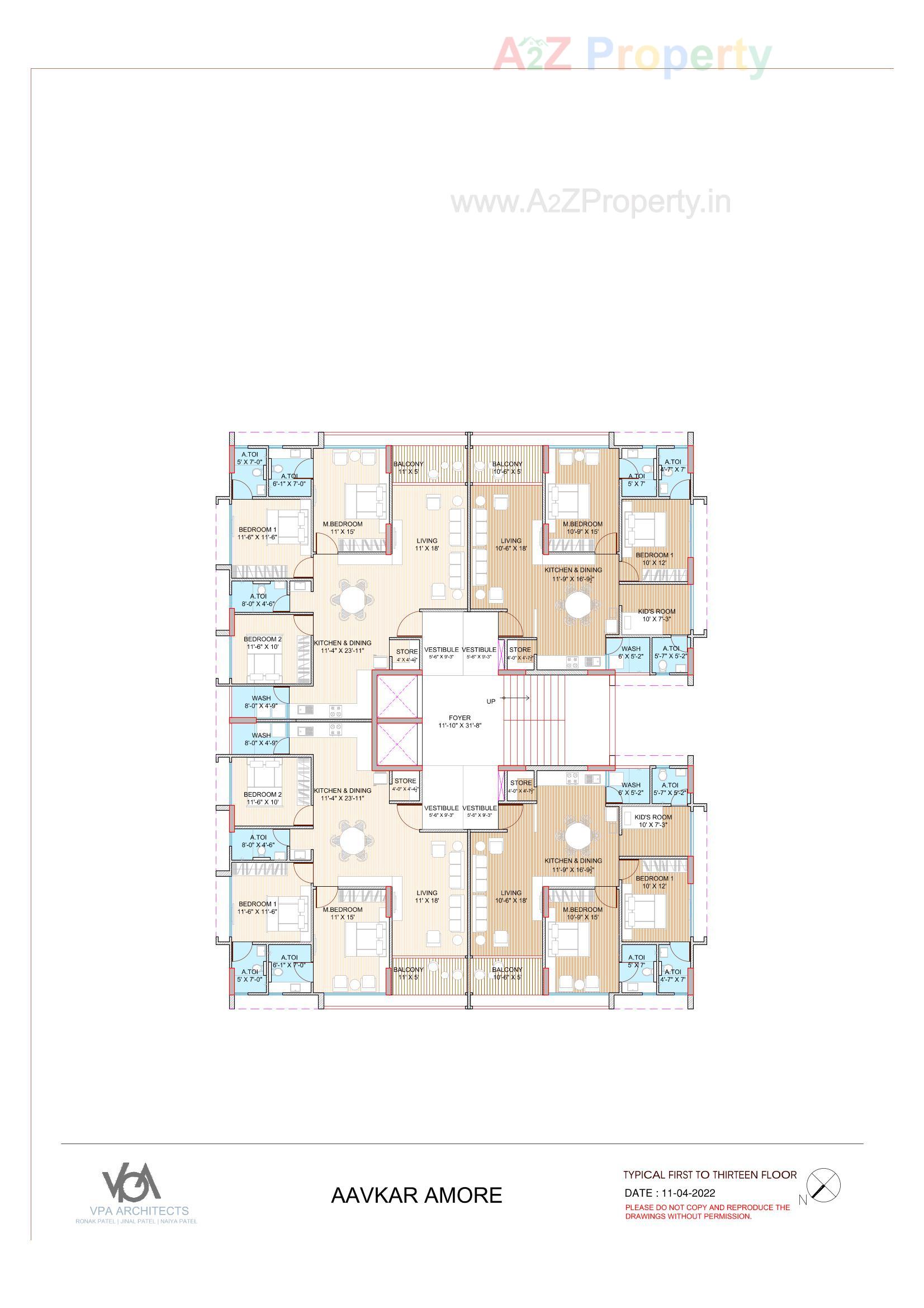 Layout of real estate project Aavkar Amore located at Sargasan, Gandhinagar, Gujarat