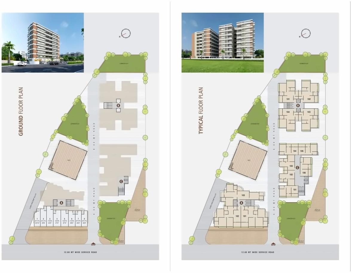 Layout of real estate project Aavkar Avenue located at Uvarsad, Gandhinagar, Gujarat