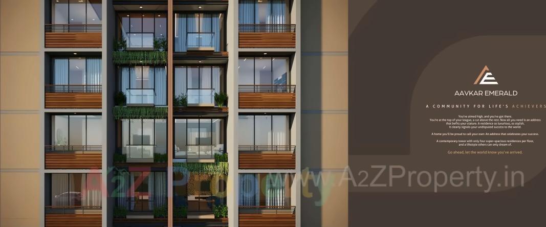 3D Elevation of real estate project Aavkar Emerald located at Gandhinagar, Gandhinagar, Gujarat
