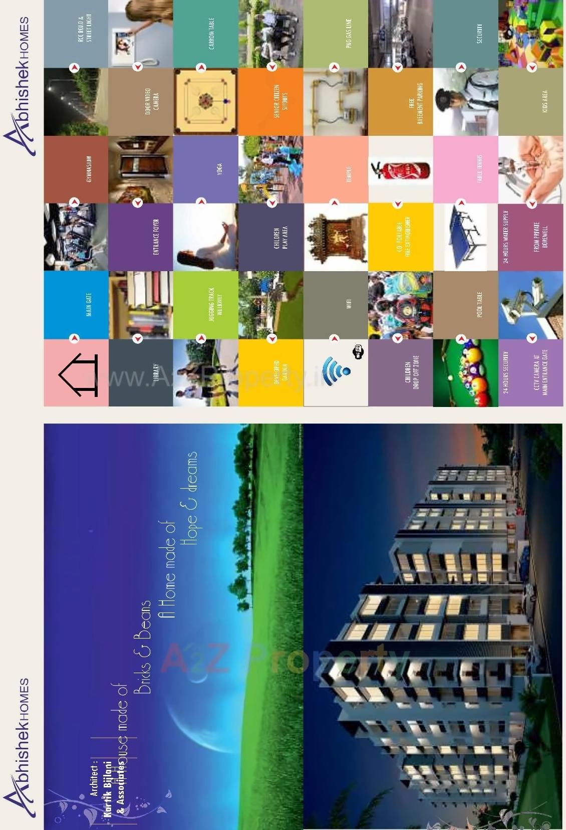 3D Elevation of real estate project Abhishek Homes located at Saij, Gandhinagar, Gujarat