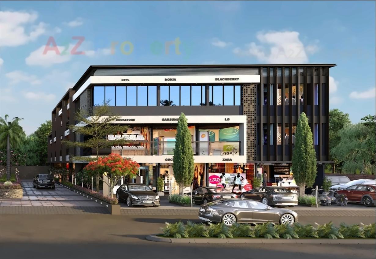 3D Elevation of real estate project Adalaj Trade Center located at Adalaj, Gandhinagar, Gujarat