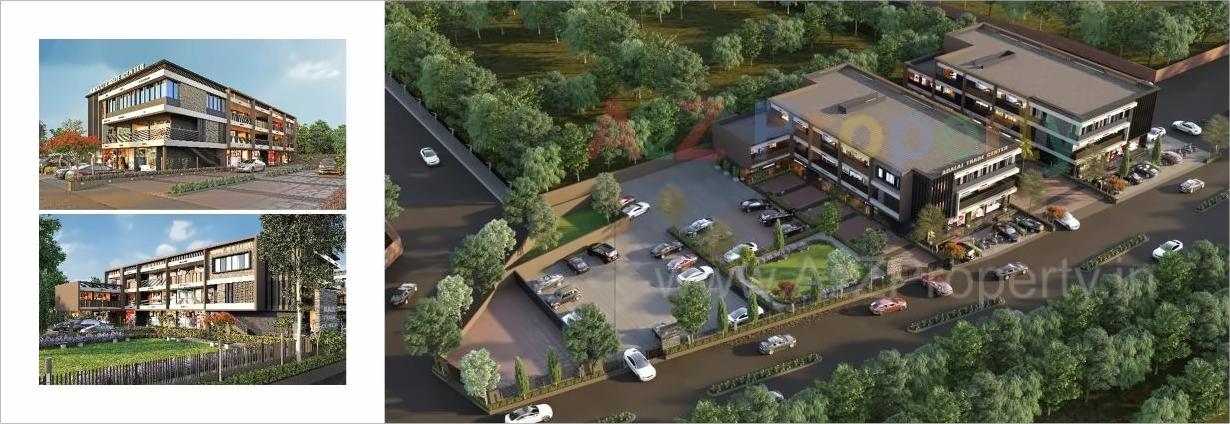 3D Elevation of real estate project Adalaj Trade Center located at Adalaj, Gandhinagar, Gujarat