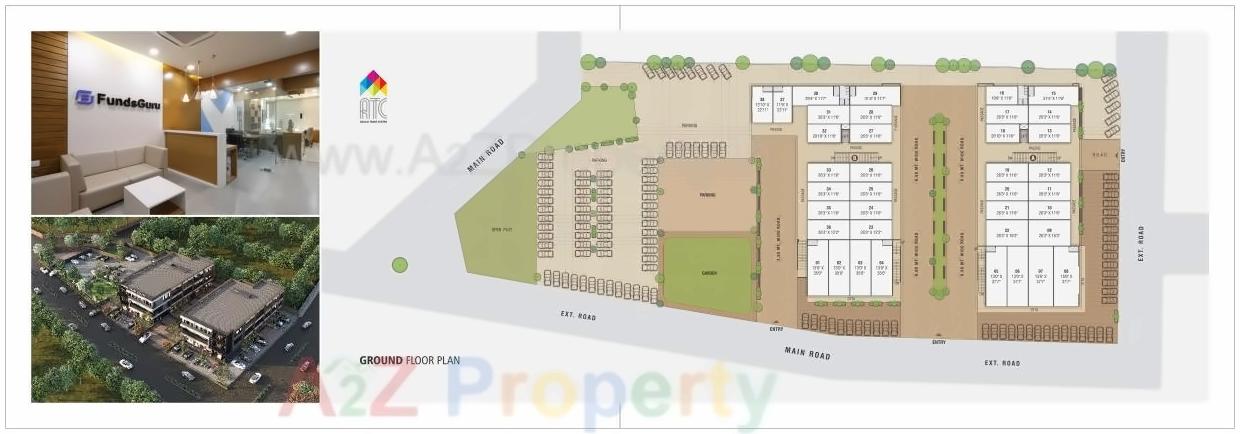 Layout of real estate project Adalaj Trade Center located at Adalaj, Gandhinagar, Gujarat
