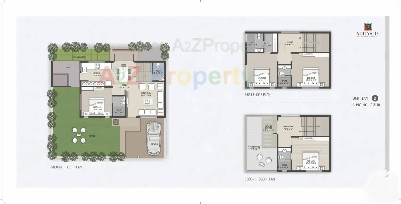 Layout of real estate project Aditya located at Thaltej, Gandhinagar, Gujarat