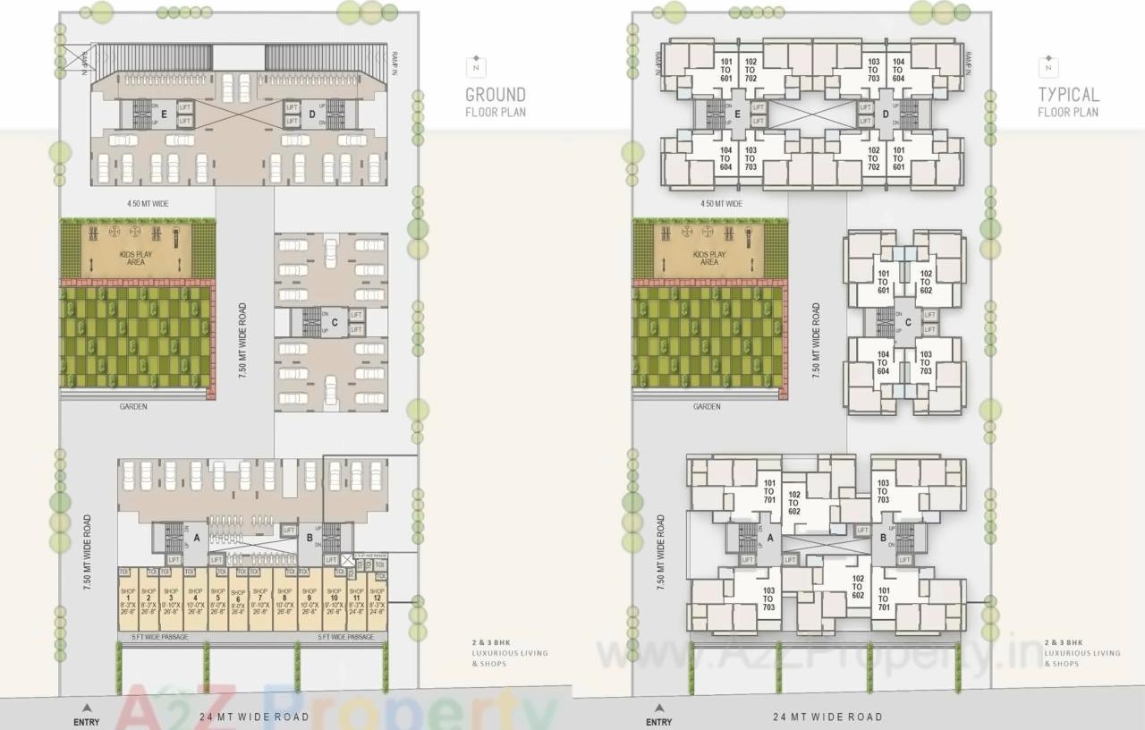 Layout of real estate project Aditya Elegance located at Gandhinagar, Gandhinagar, Gujarat